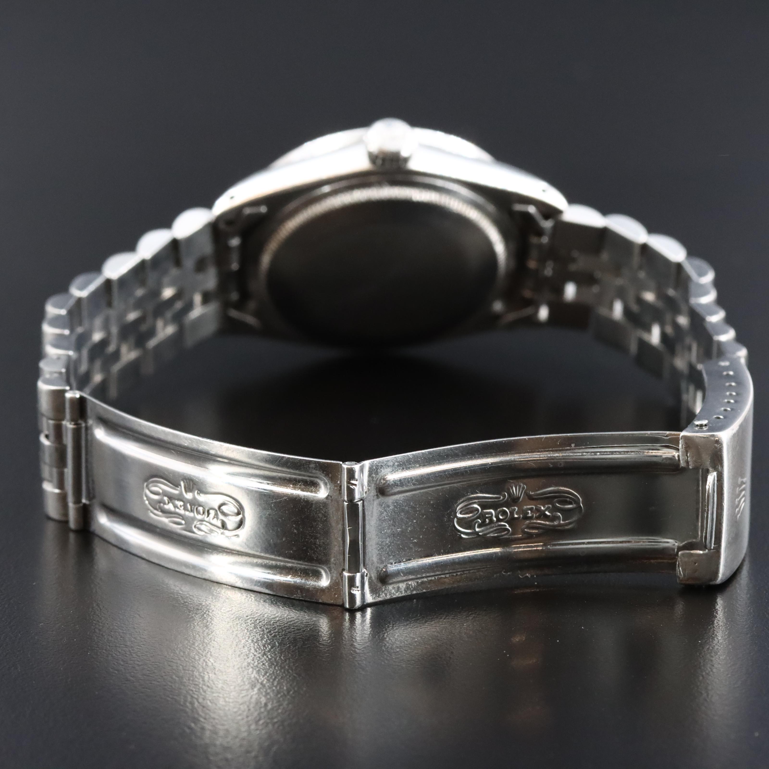 1977 Rolex Engine Turned Bezel Date Model 1501 Watch