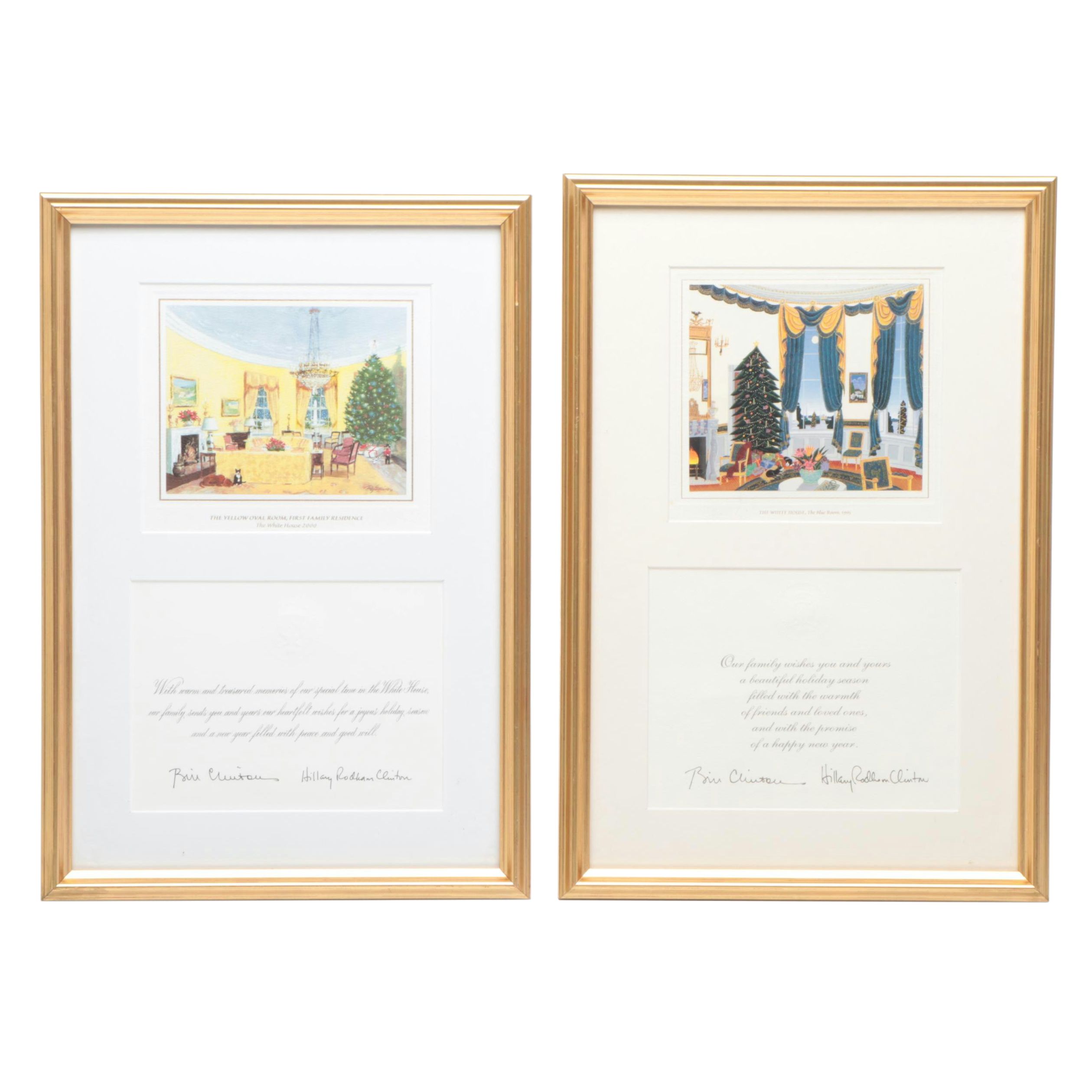 Clinton Administration White House "The Yellow Oval Room" and Other Framed Print