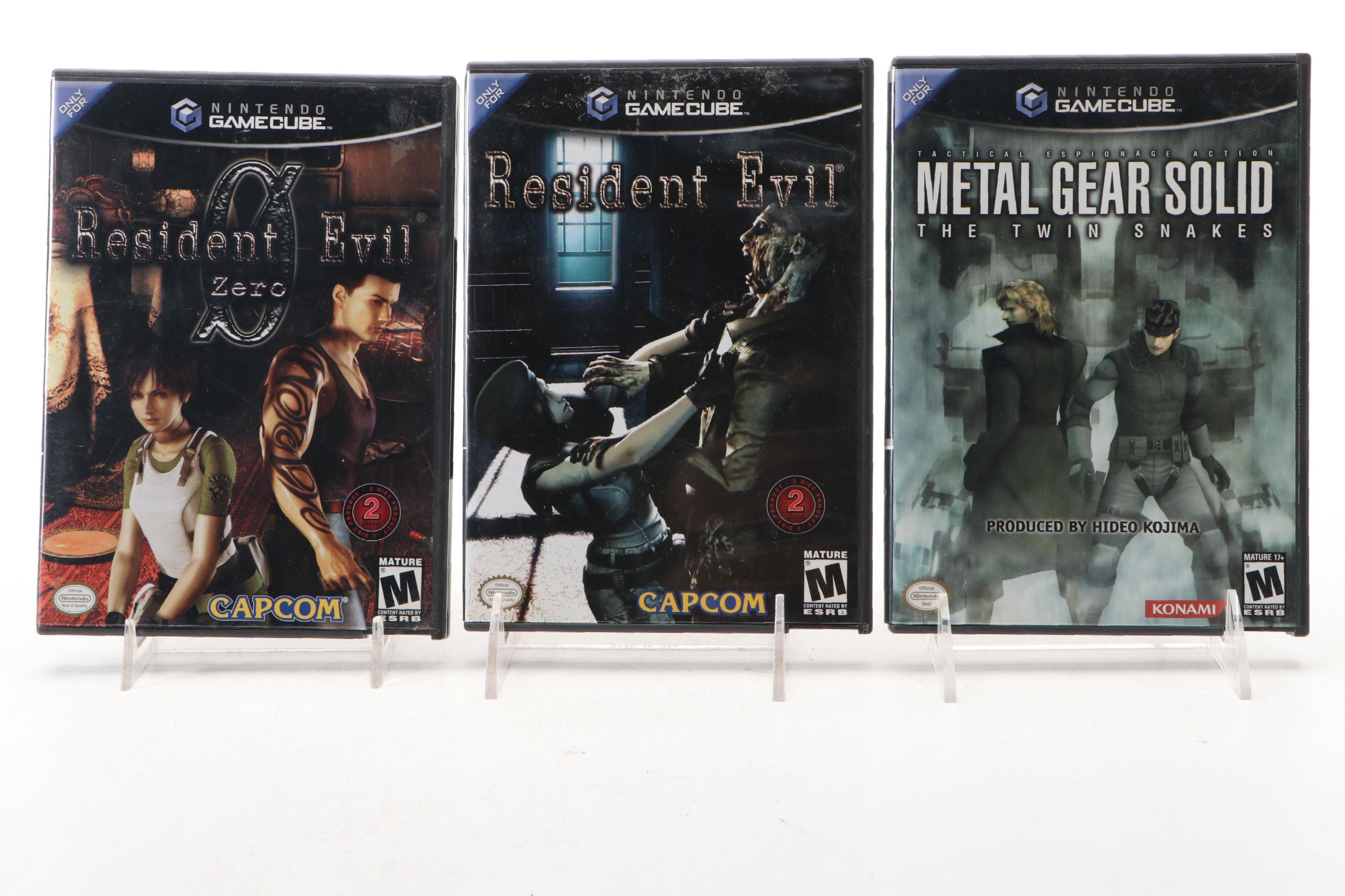Metal Gear Solid and Resident Evil Nintendo GameCube Video Games