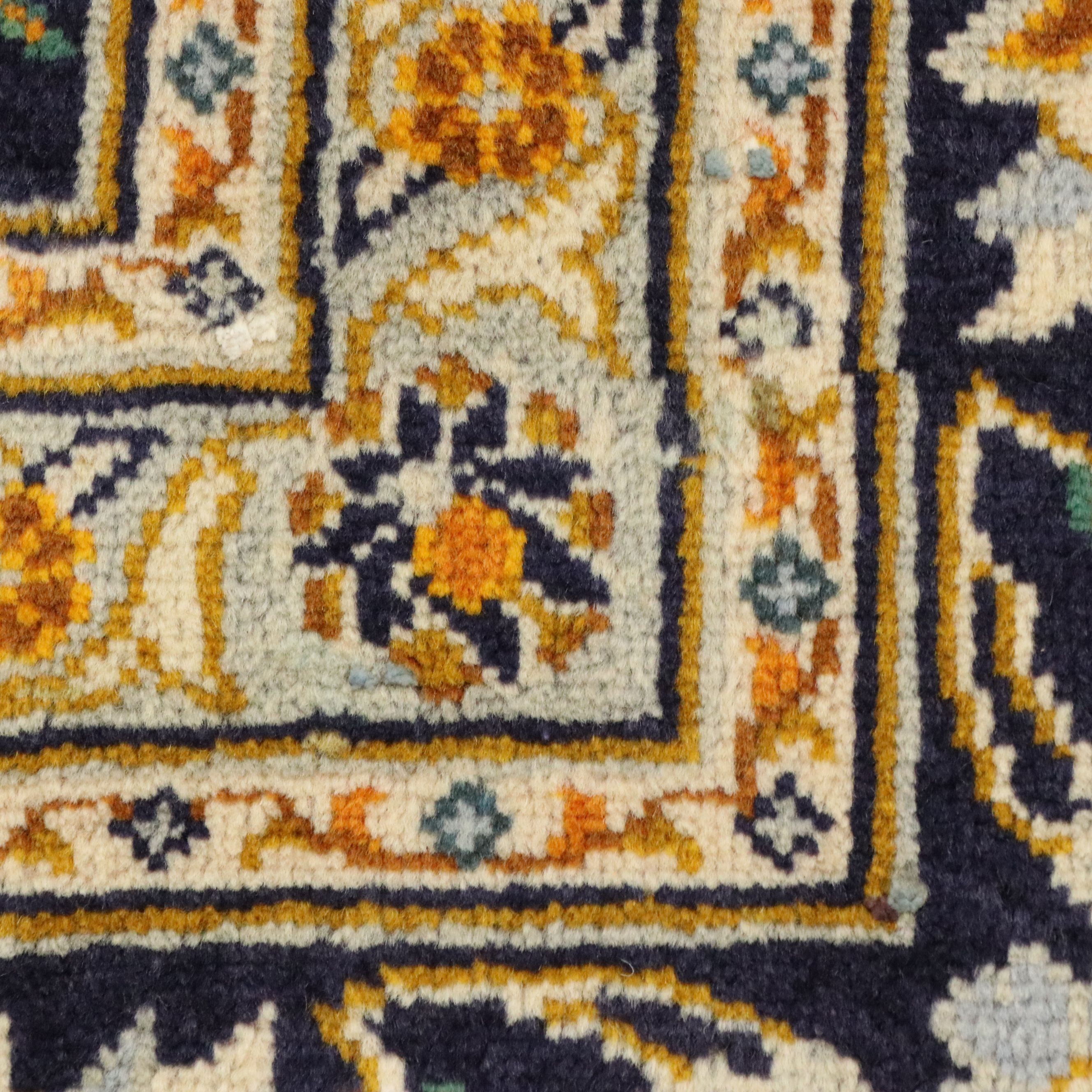 8'4 x 11'5 Hand-Knotted Indo-Persian Isfahan Area Rug