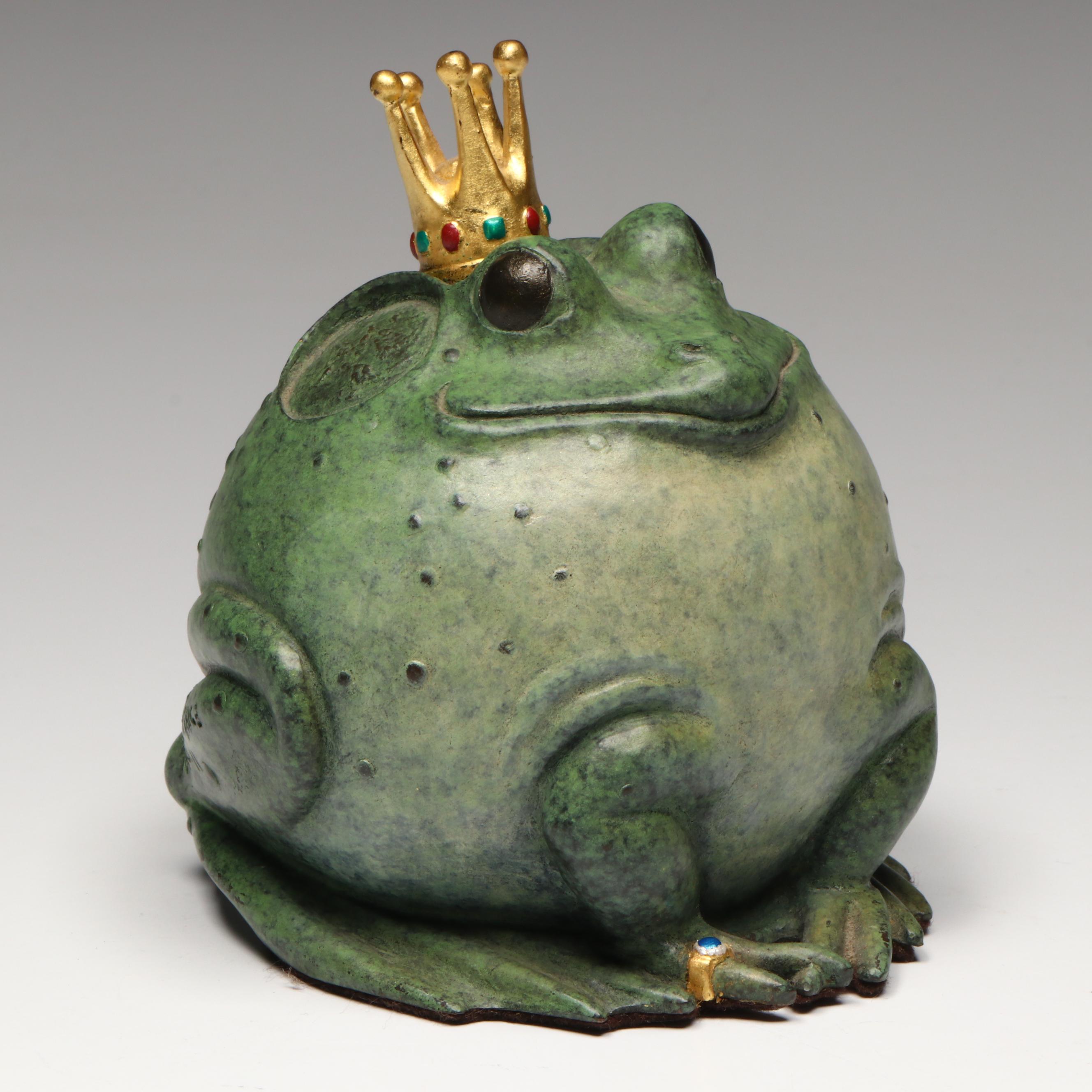 Gary Lee Price Painted Bronze "Puffed Up Prince," 1996