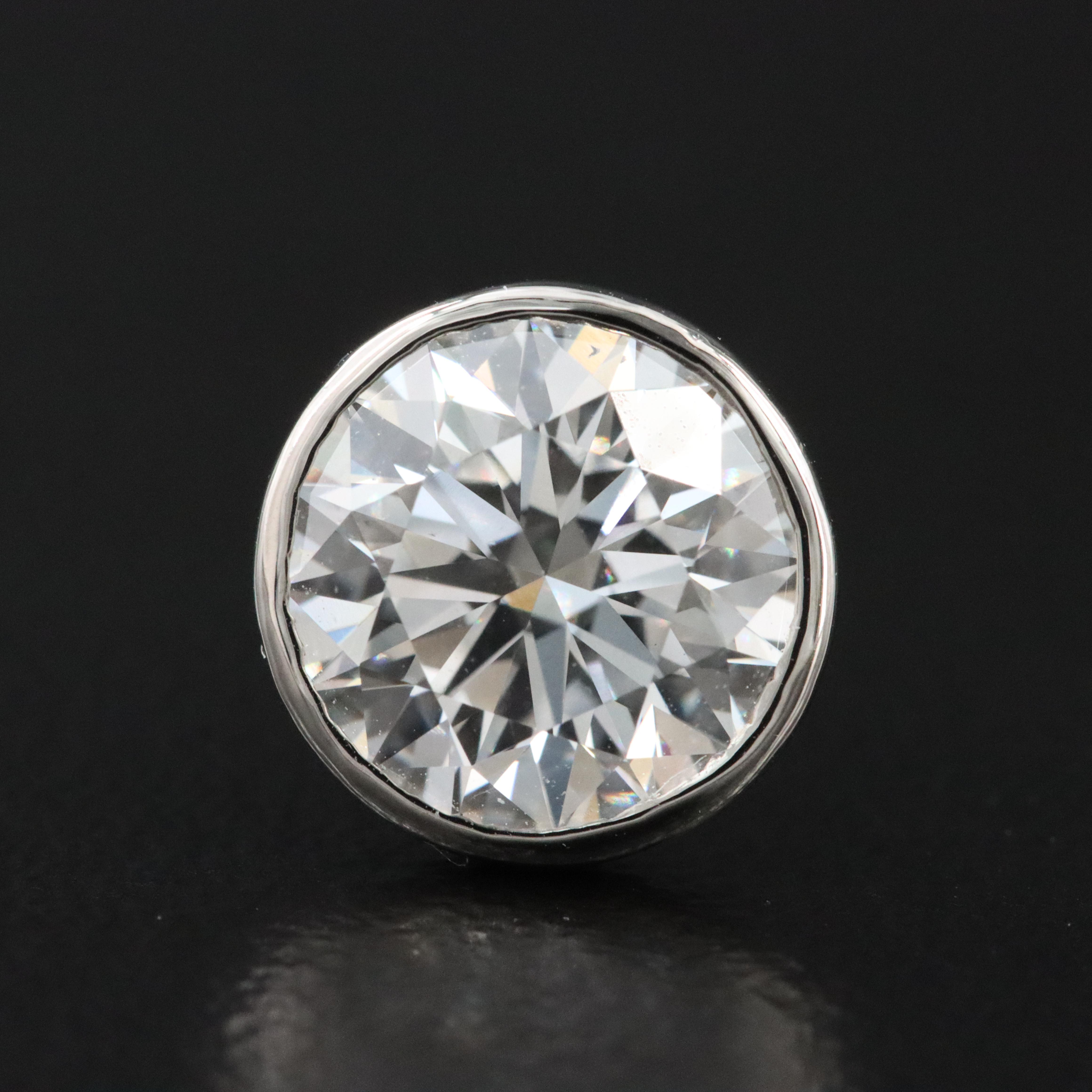 Platinum 4.01 CT Lab Grown Diamond Stud Earrings with IGI Reports