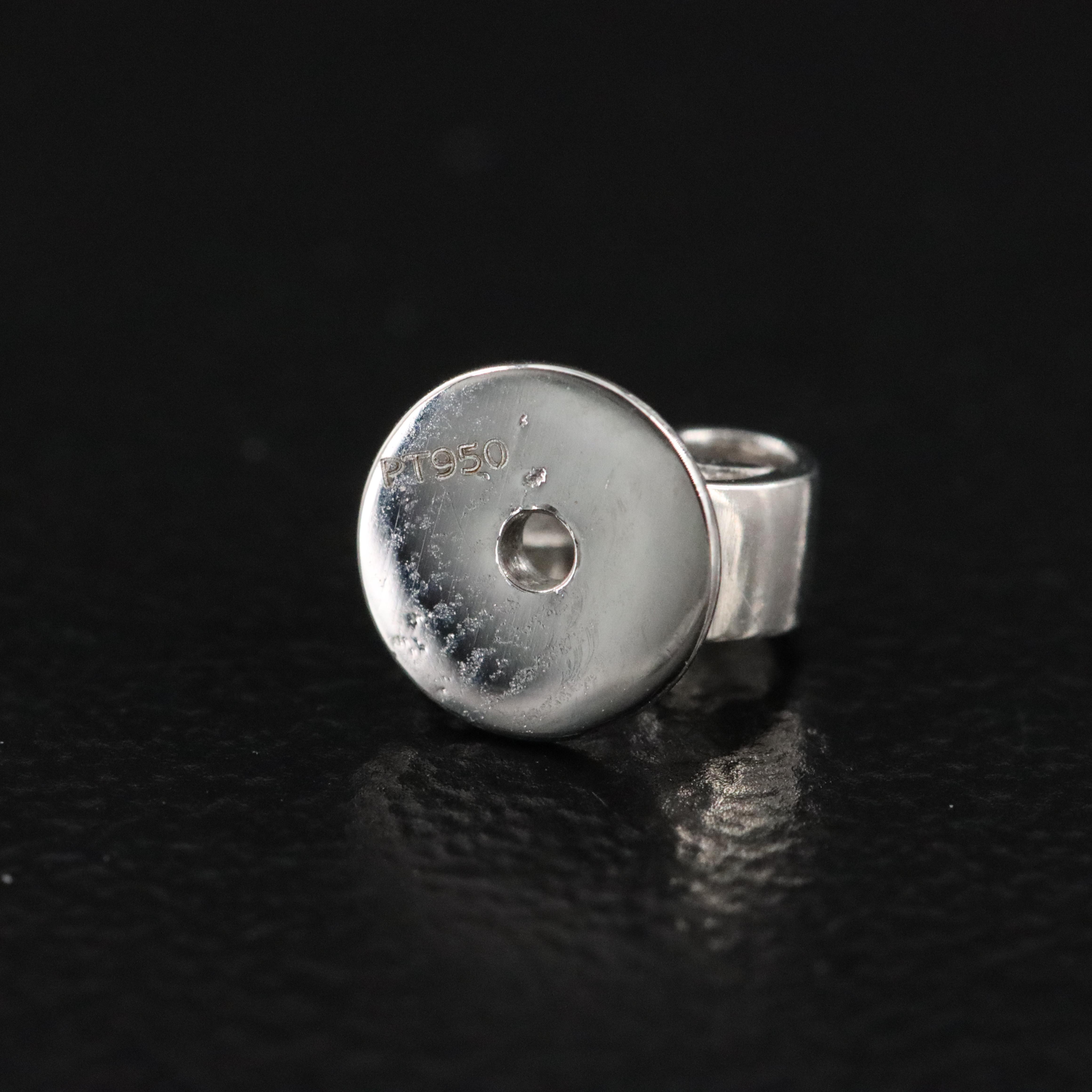 Platinum 4.01 CT Lab Grown Diamond Stud Earrings with IGI Reports