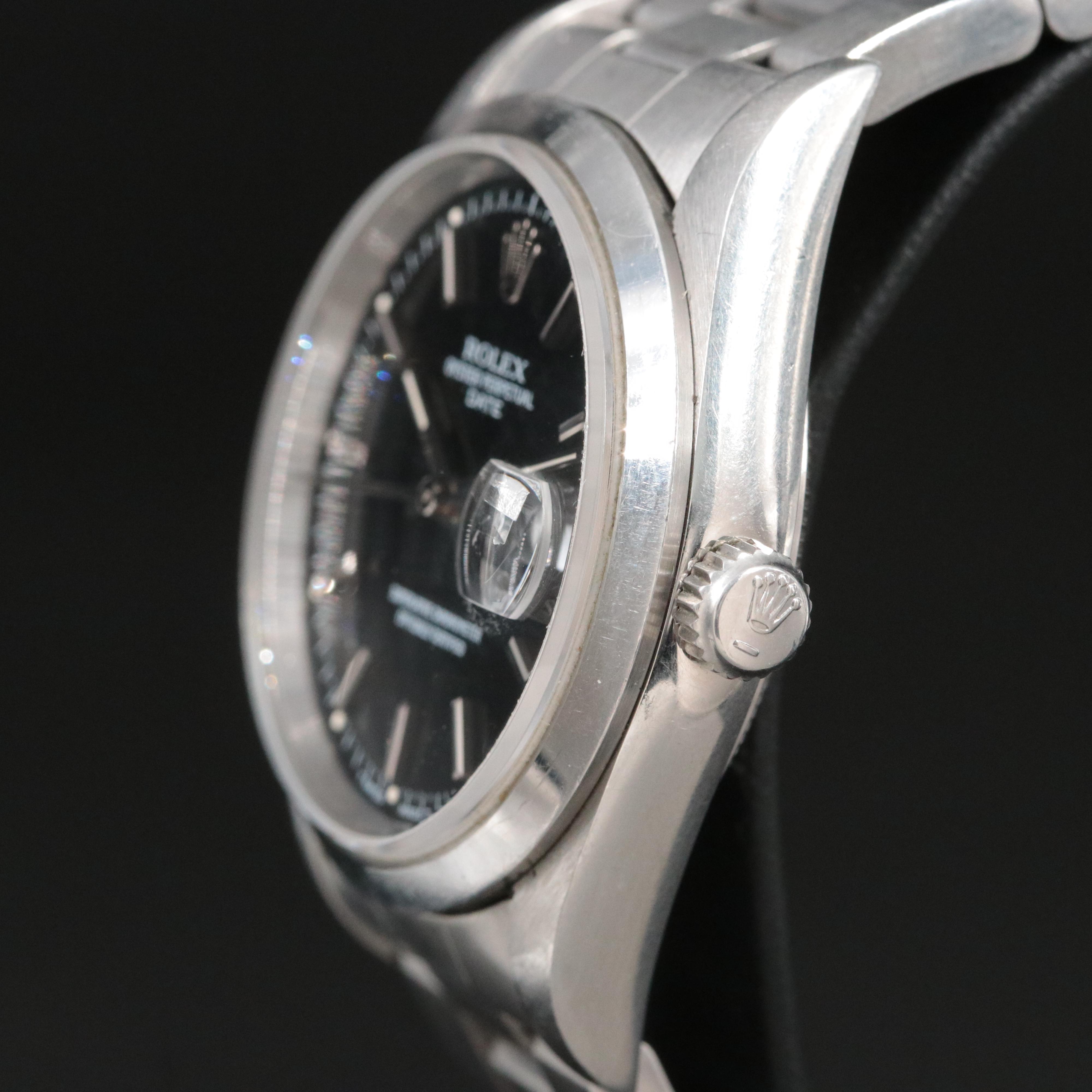 1996 Rolex 15200 Black Dial Oyster Perpetual Date Watch