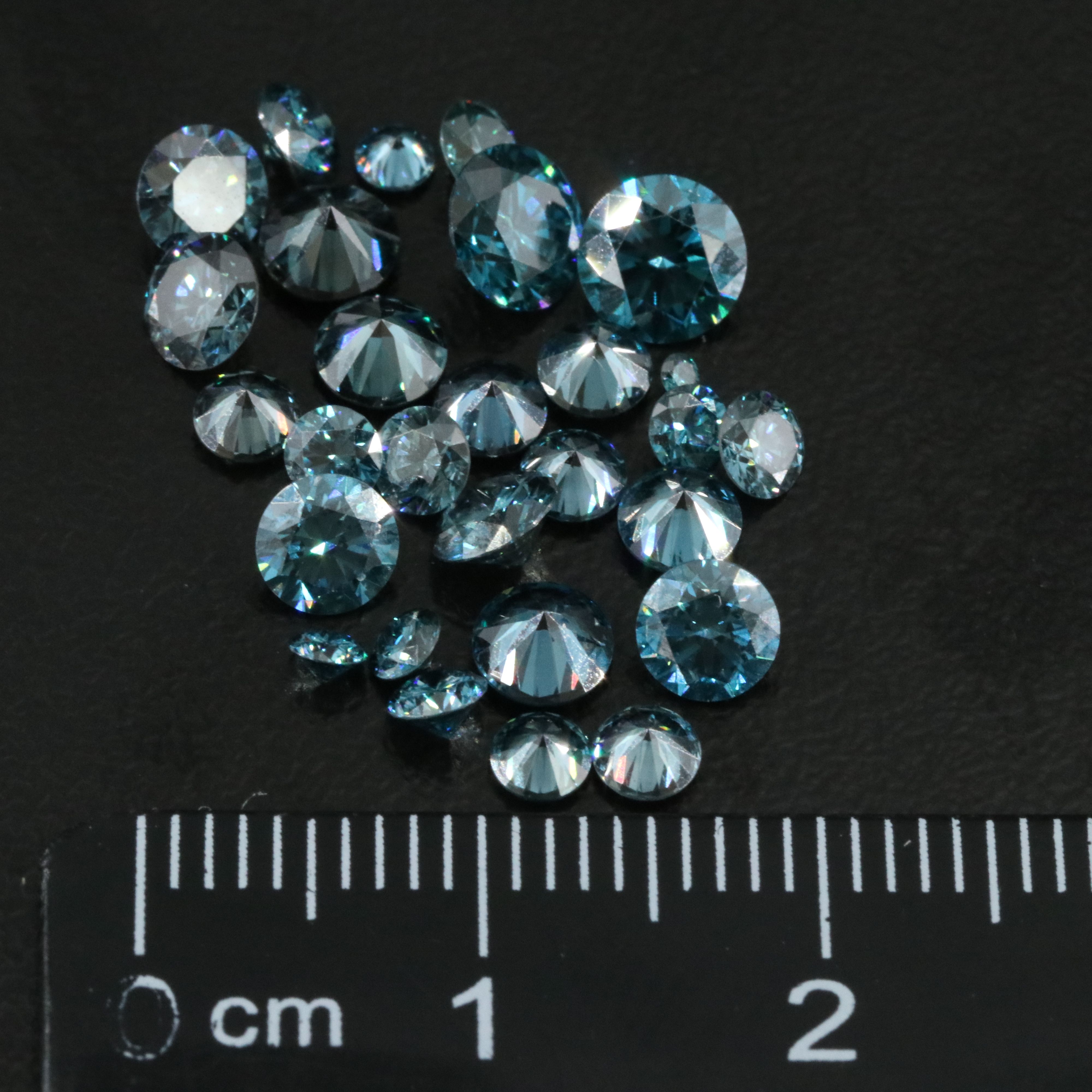 Loose 5.57 CTW Fancy Blue Lab Grown Diamond Lot