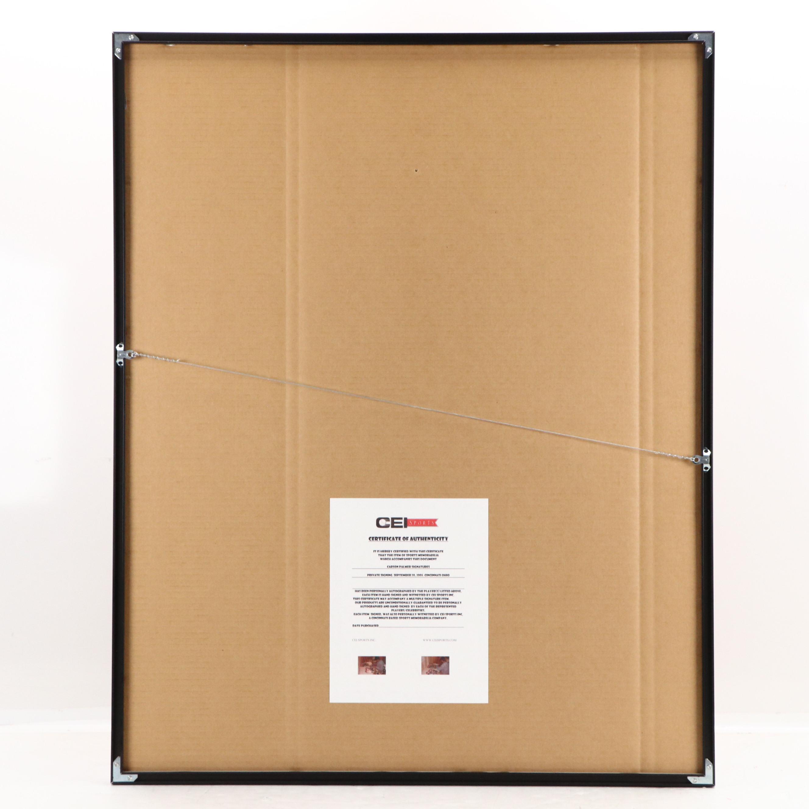 Carson Palmer Signed Cincinnati Bengals Reebok Football Jersey in Matted Display