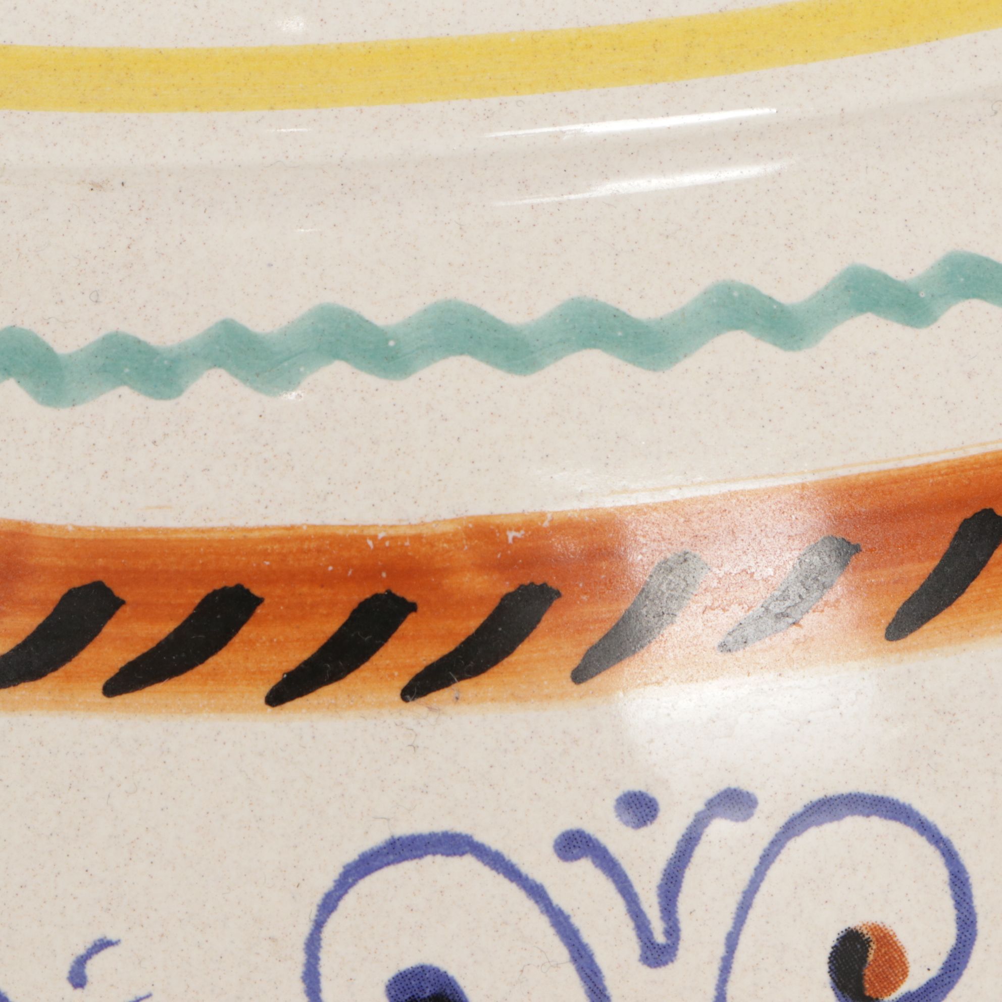 Italian Deruta "Ricco" Faience Umbrella Stand Floor Vase