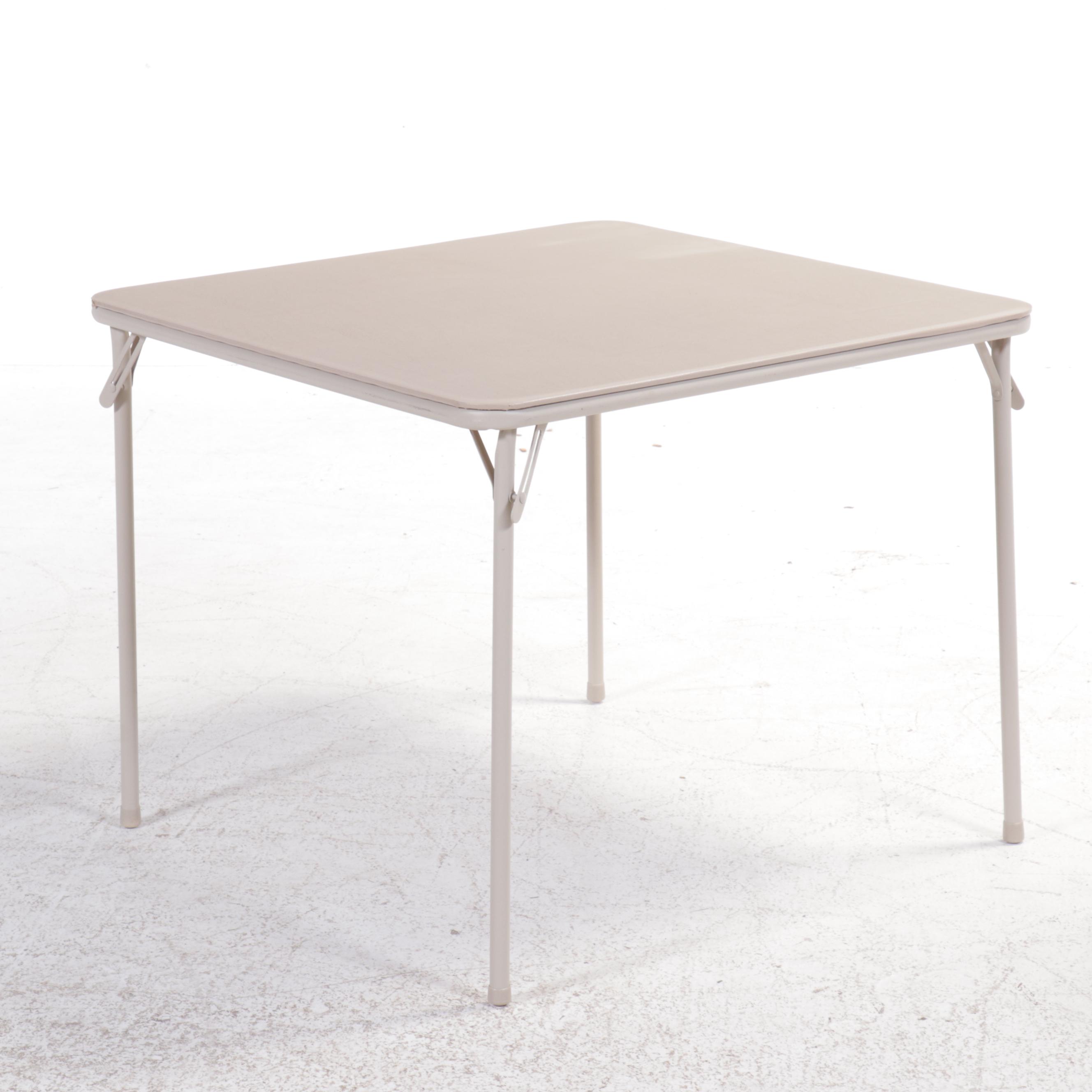 Samsonite Aluminum Folding Table and Four Chairs