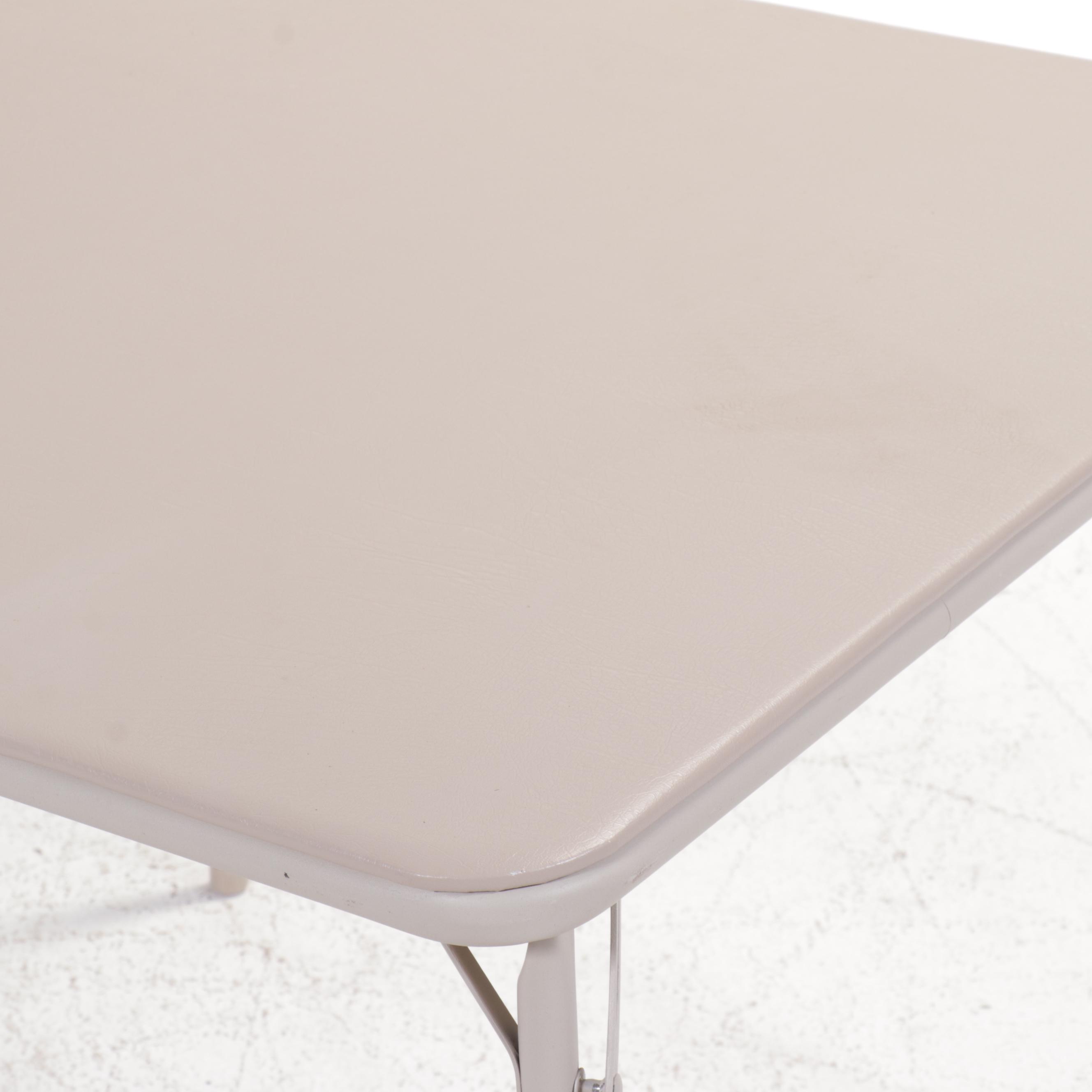 Samsonite Aluminum Folding Table and Four Chairs