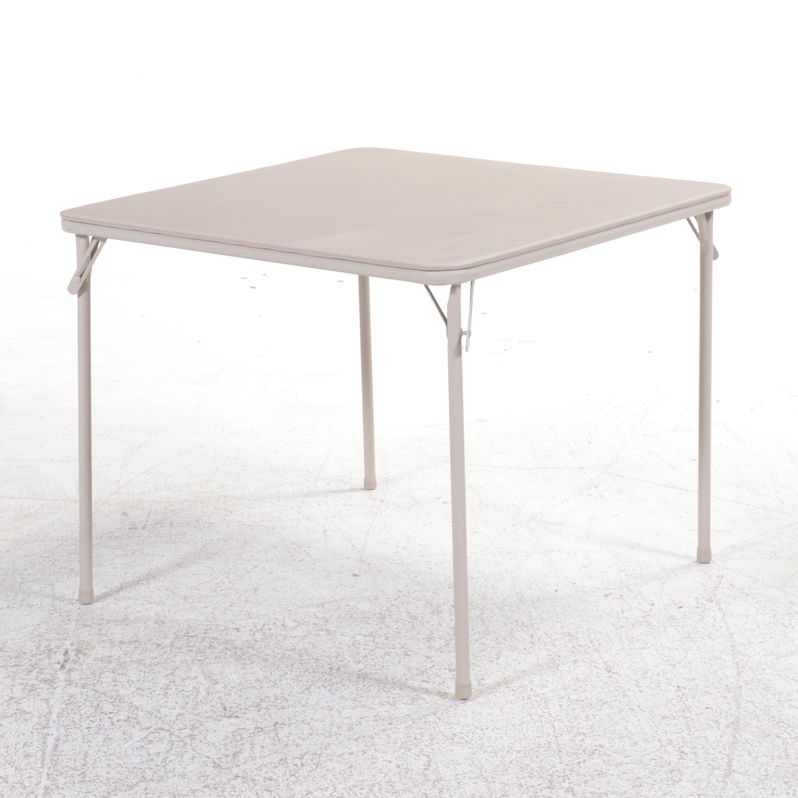 Samsonite Aluminum Folding Table and Four Chairs