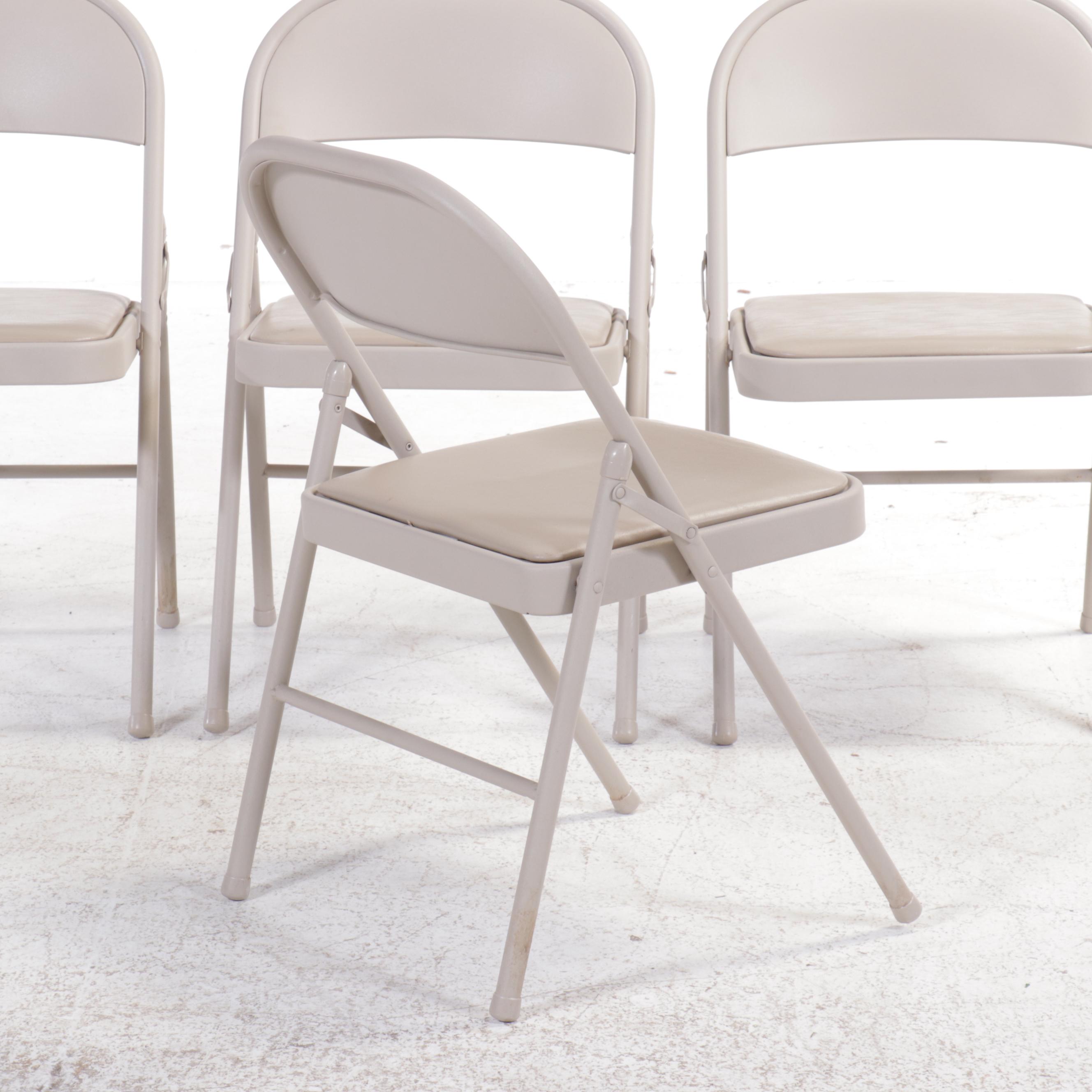 Samsonite Aluminum Folding Table and Four Chairs