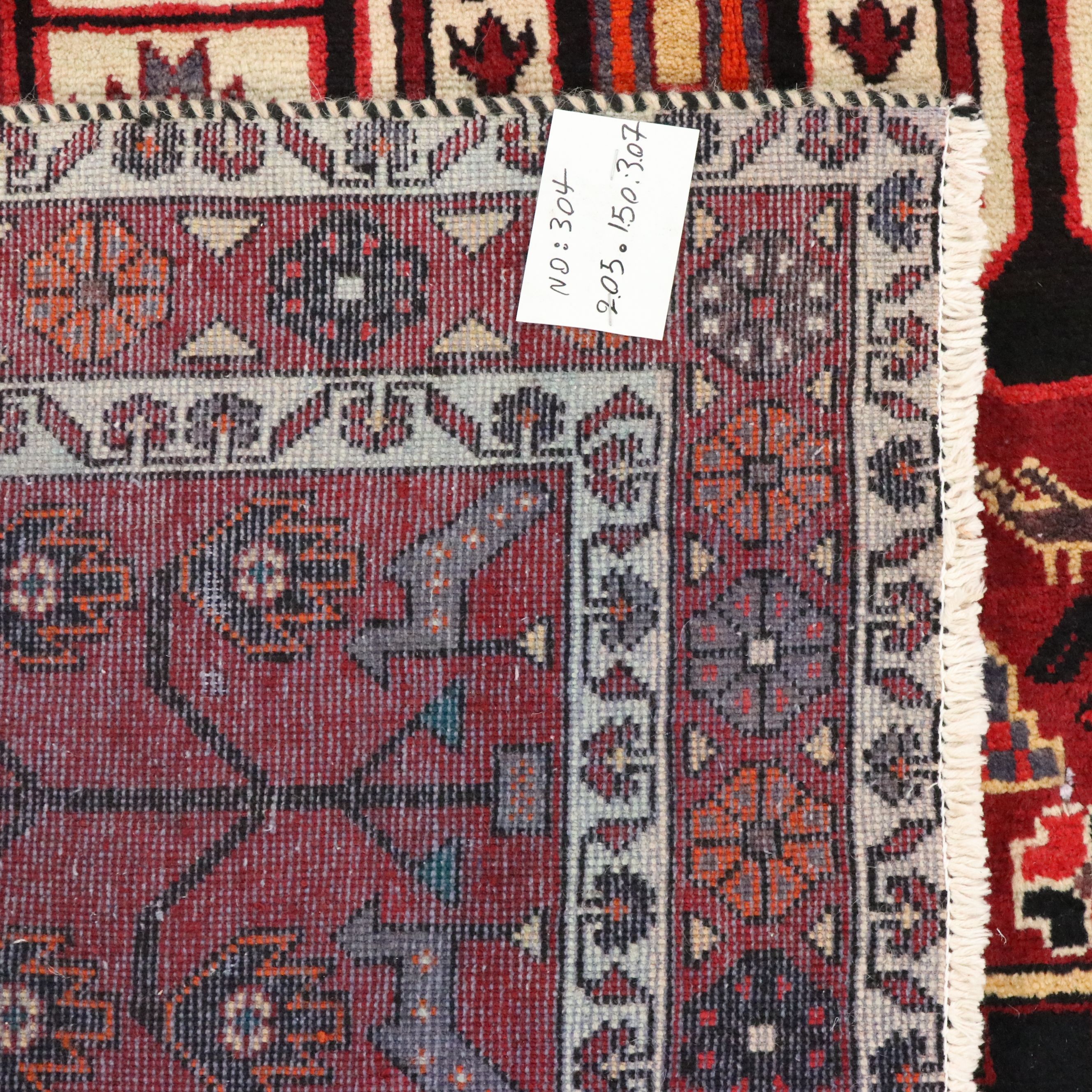 5' x 6'11 Hand-Knotted Persian Tuyserkan Area Rug
