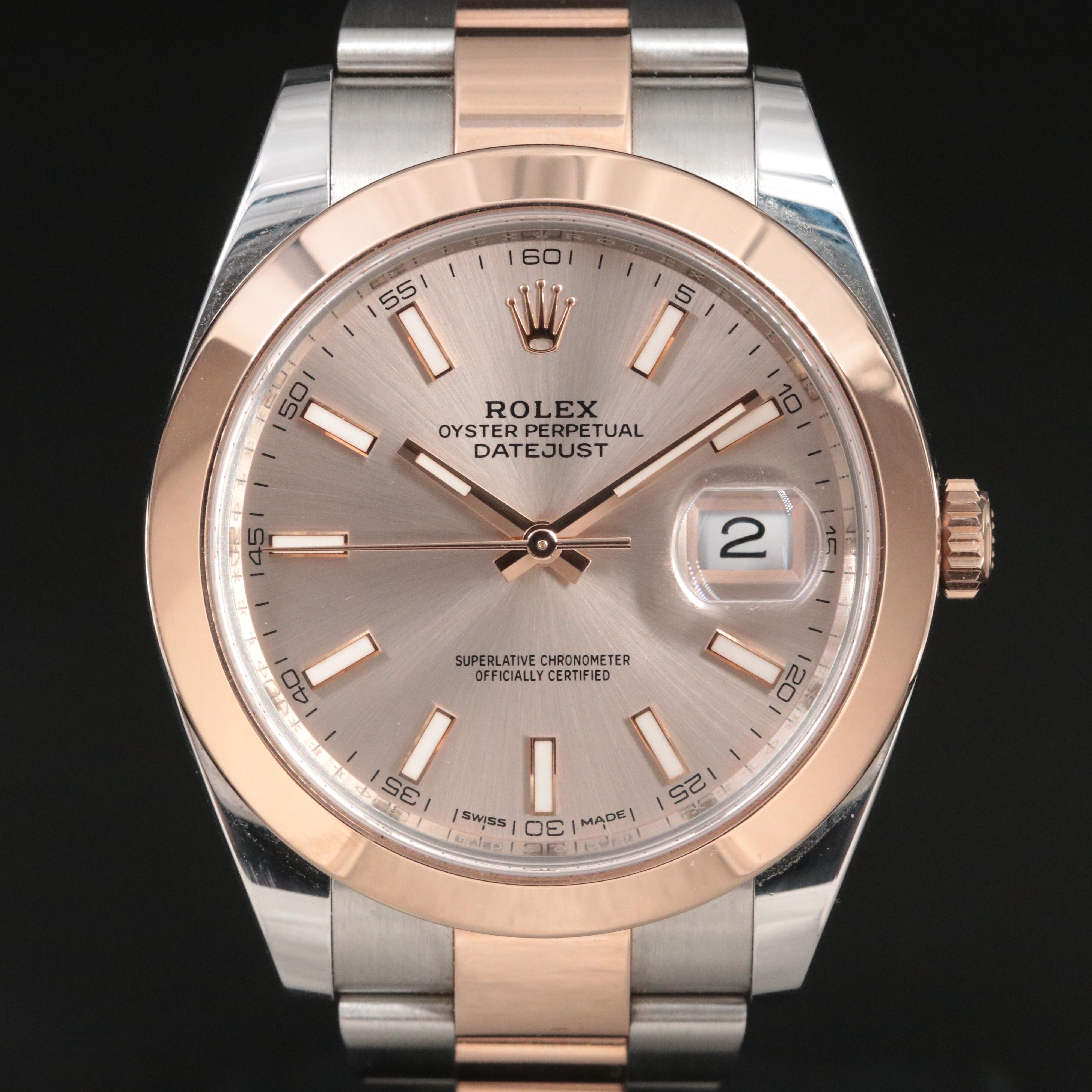 Rolex Everose Model 126301 Datejust Watch