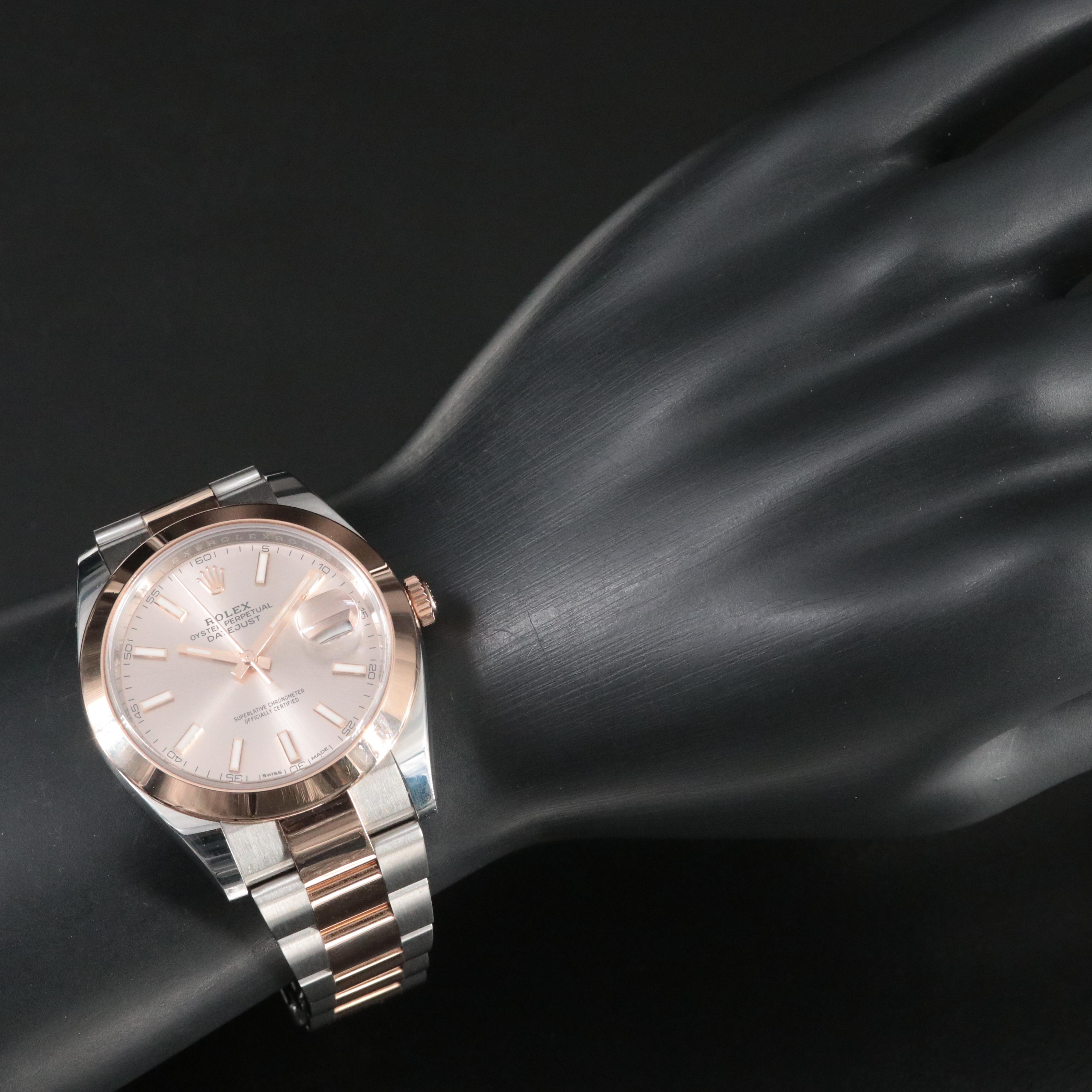 Rolex Everose Model 126301 Datejust Watch