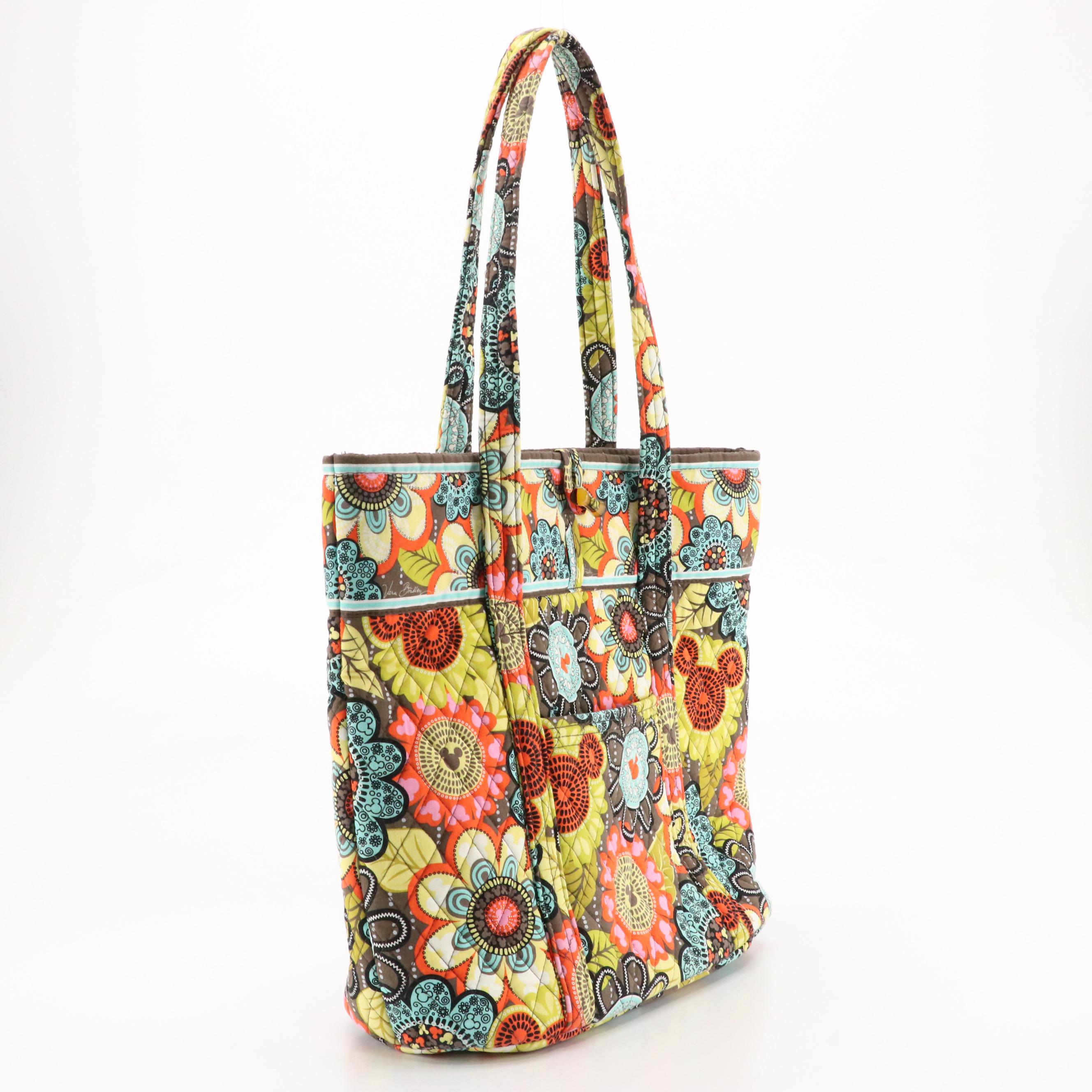 Vera Bradley x Disney Parks "Flower Shower" Travel Tote, Crossbody & Vanity Bag