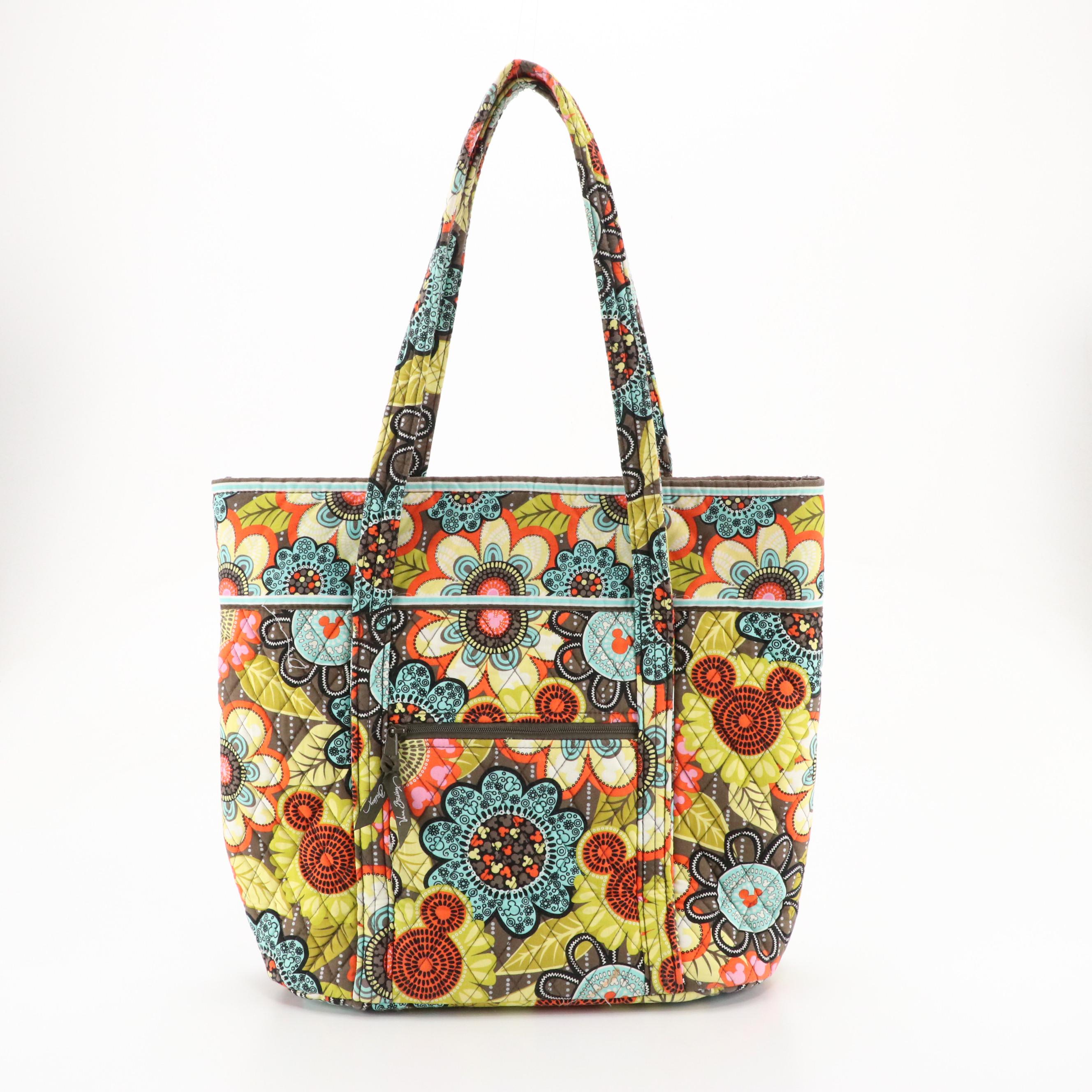 Vera Bradley x Disney Parks "Flower Shower" Travel Tote, Crossbody & Vanity Bag