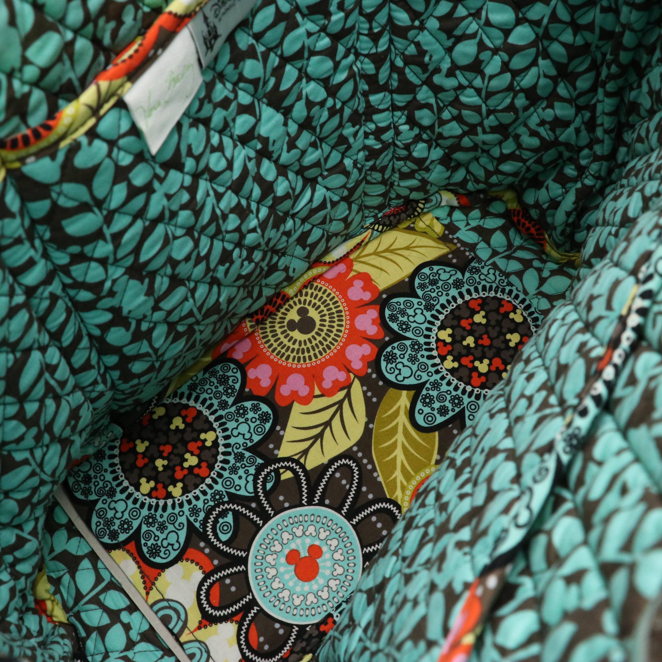 Vera Bradley x Disney Parks "Flower Shower" Travel Tote, Crossbody & Vanity Bag