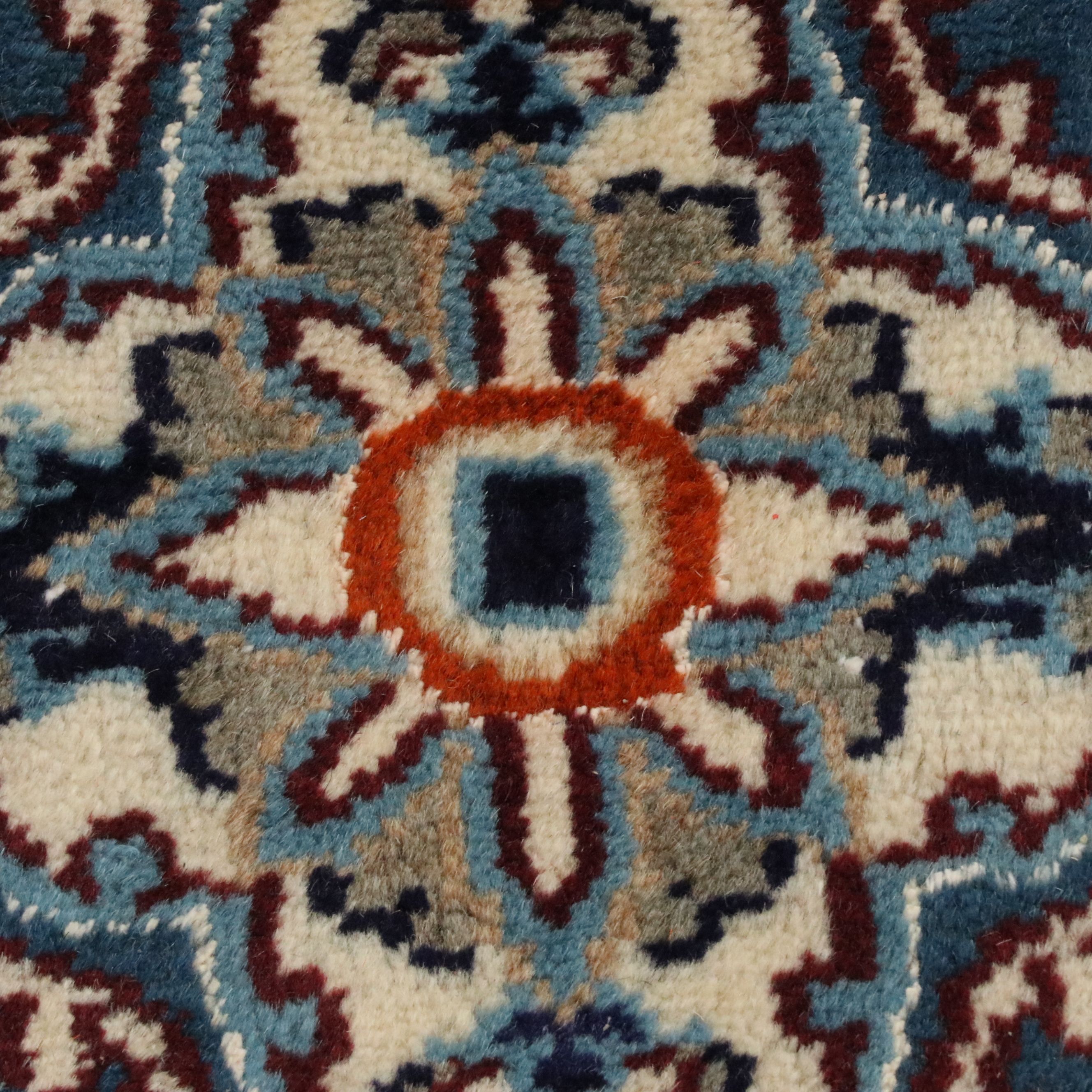 8' x 11' Hand-Knotted Indo-Persian Nain Area Rug