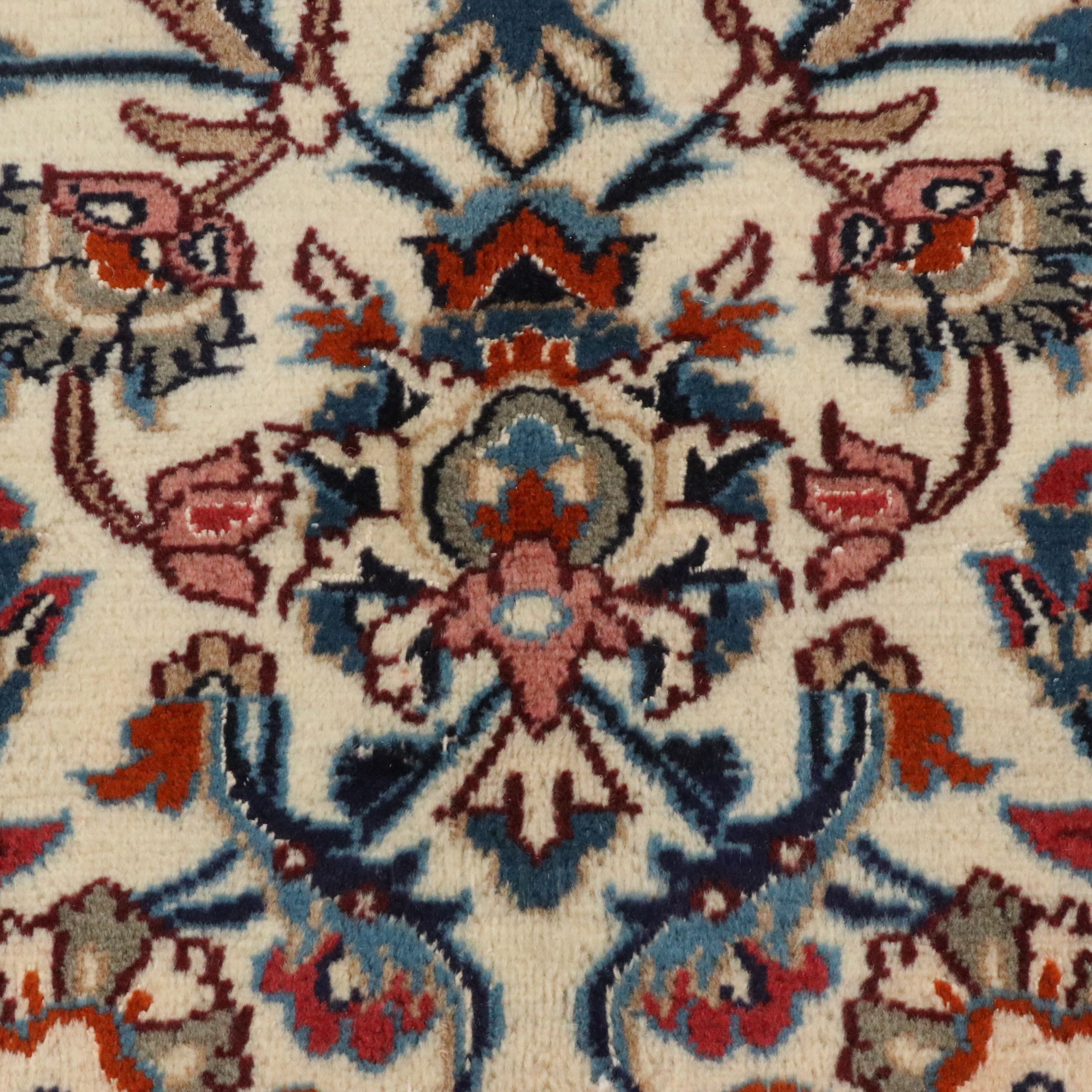 8' x 11' Hand-Knotted Indo-Persian Nain Area Rug