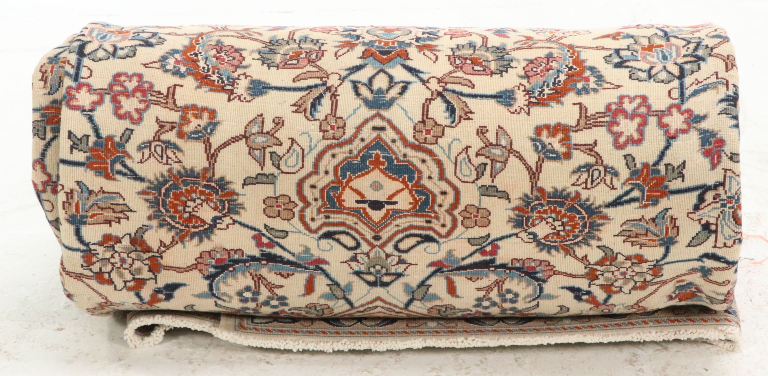 8' x 11' Hand-Knotted Indo-Persian Nain Area Rug