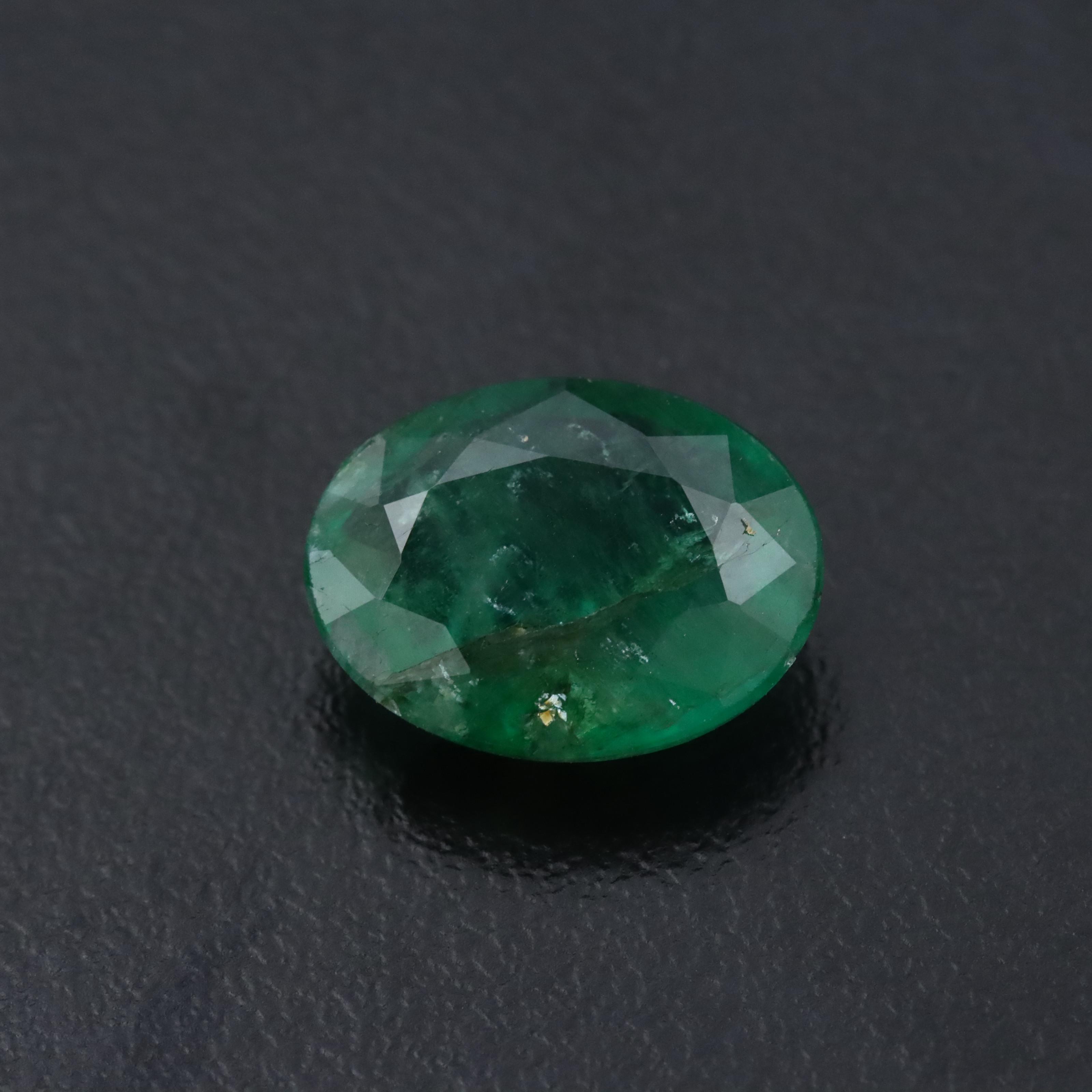 Loose 3.94 CT Emerald with IGI Report