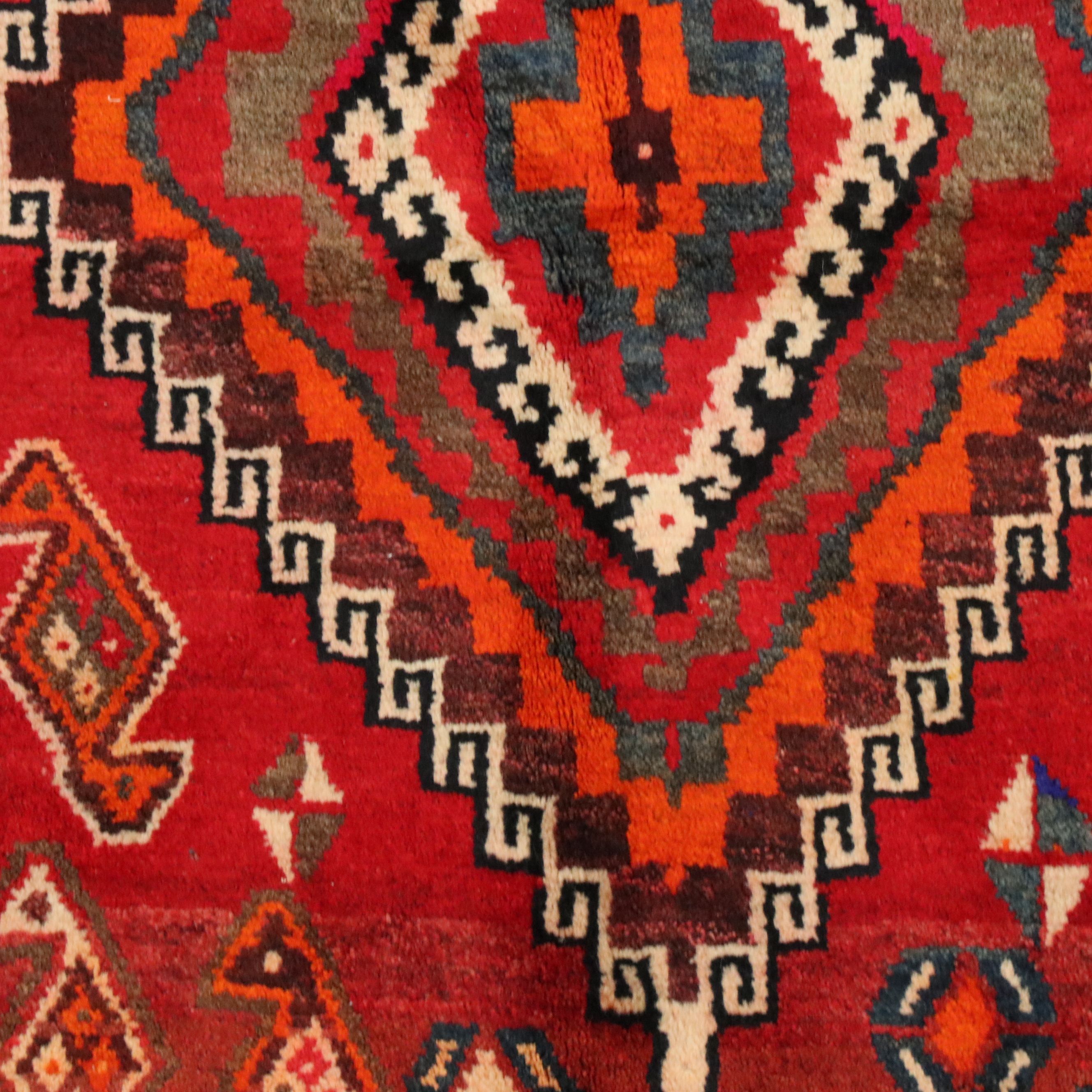 4'6 x 7'10 Hand-Knotted Persian Hamadan Area Rug