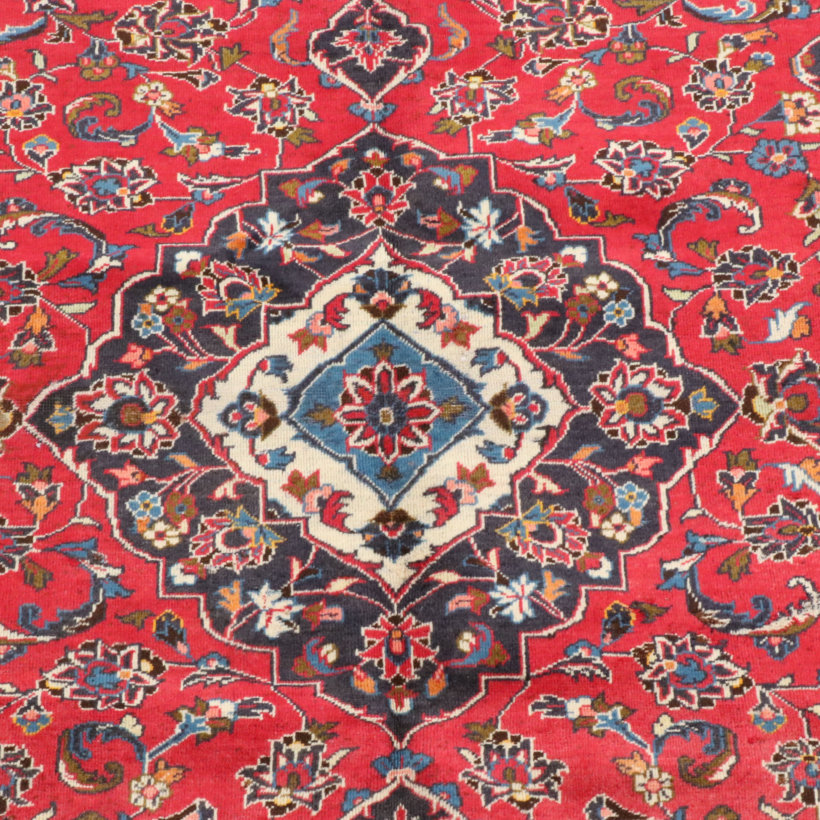 5'11 x 9'4 Hand-Knotted Persian Mashhad Area Rug