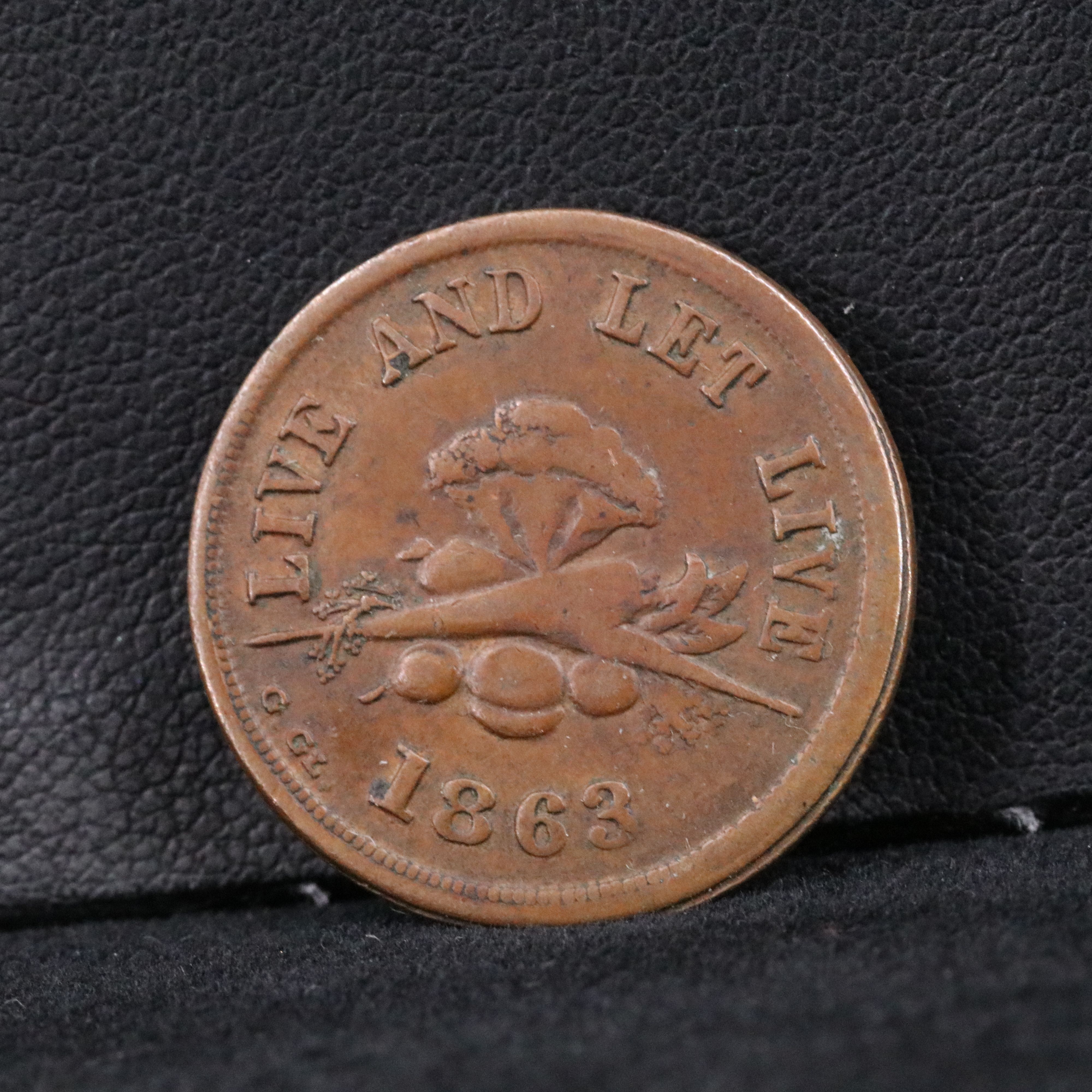 Three Different Civil War Tokens