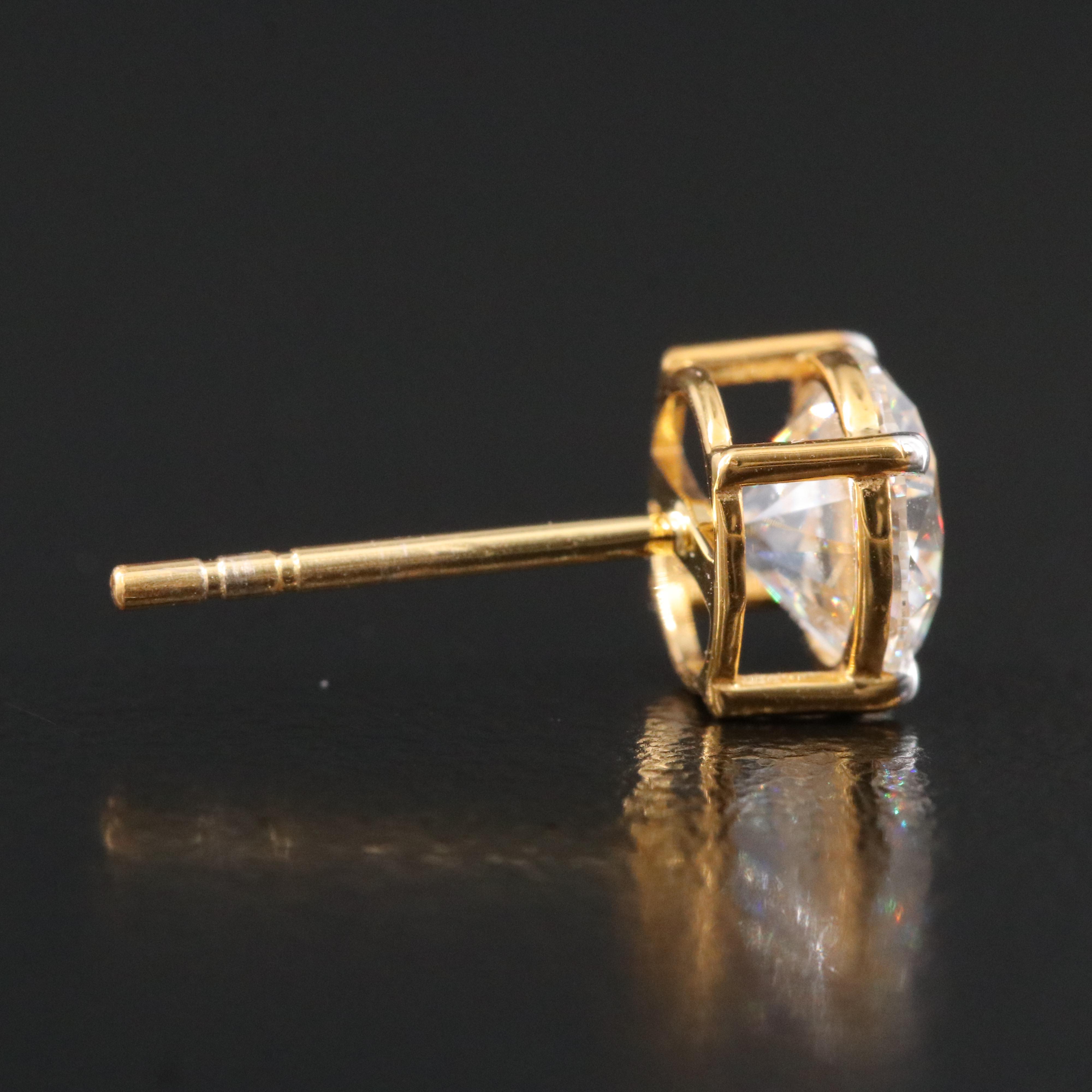 14K 2.19 CTW Lab Grown Diamond Stud Earrings with IGI Reports