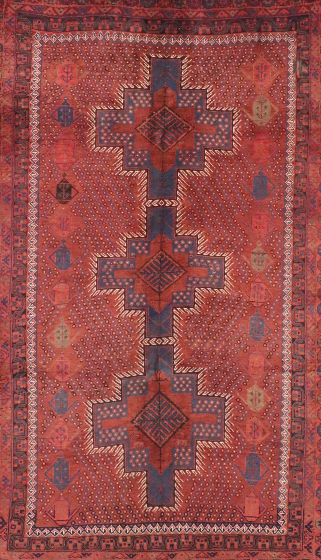 4'7 x 7'7 Hand-Knotted Persian Quchan Area Rug
