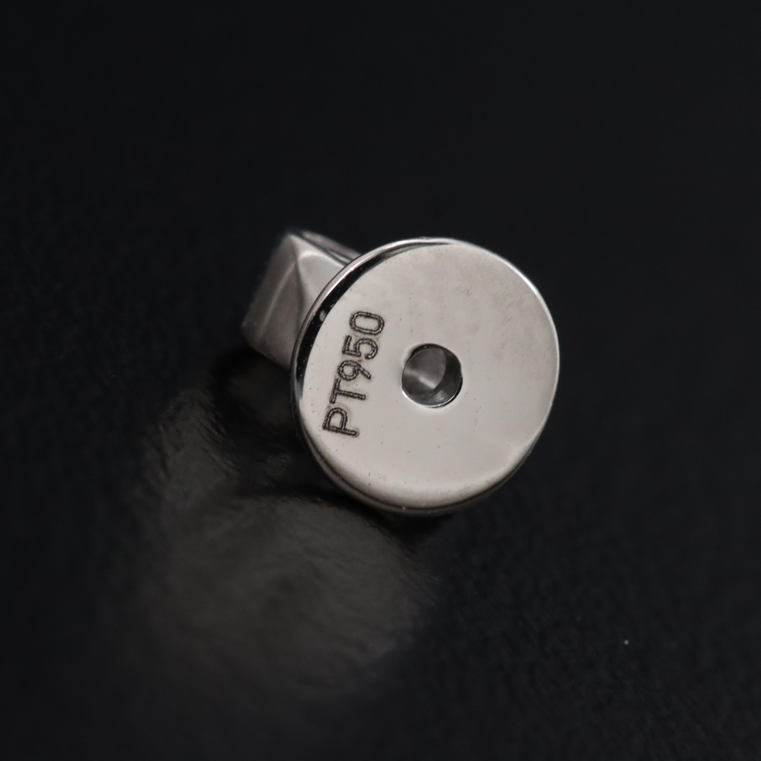 Platinum 4.74 CTW Lab Grown Diamond Stud Earrings with IGI Reports