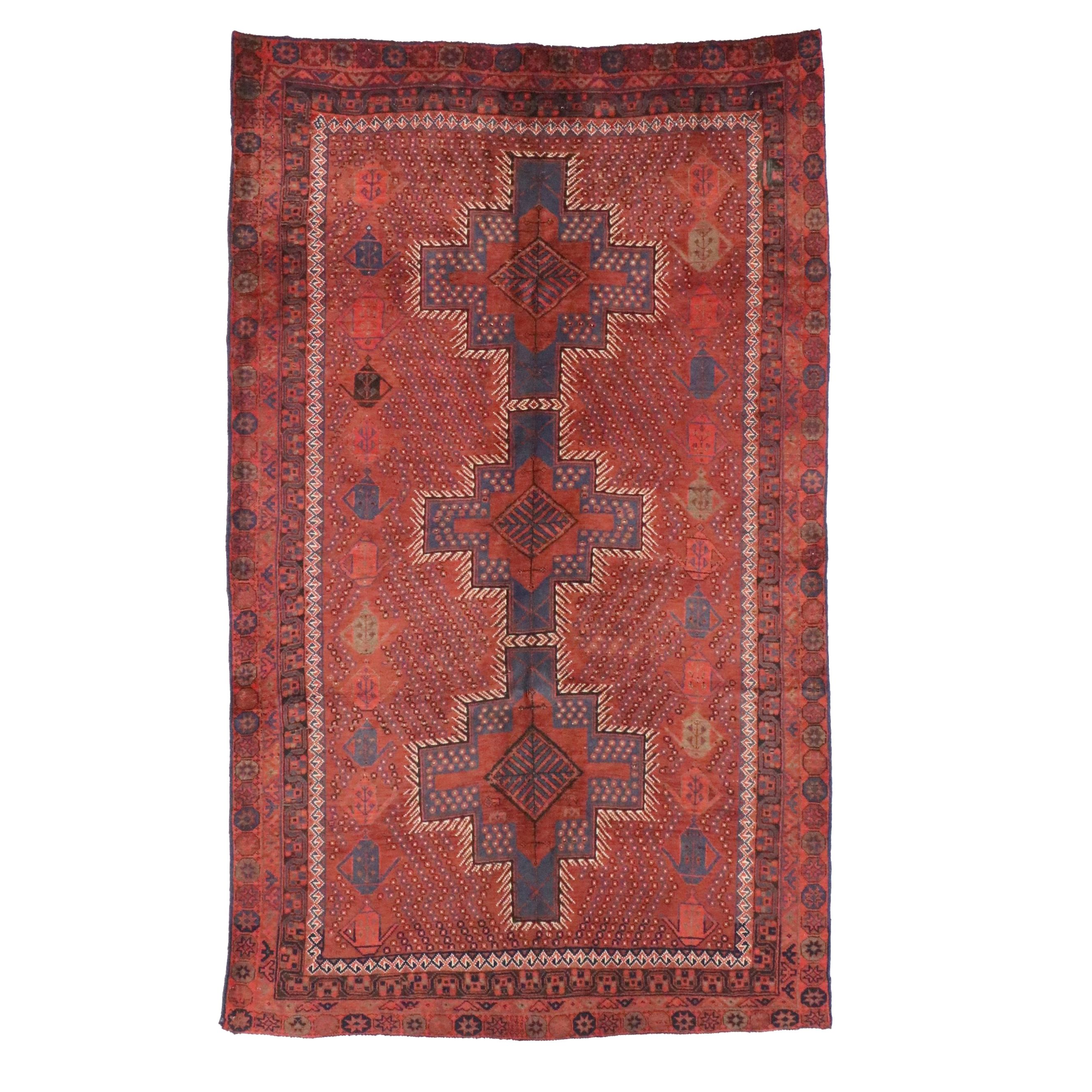 4'7 x 7'7 Hand-Knotted Persian Quchan Area Rug