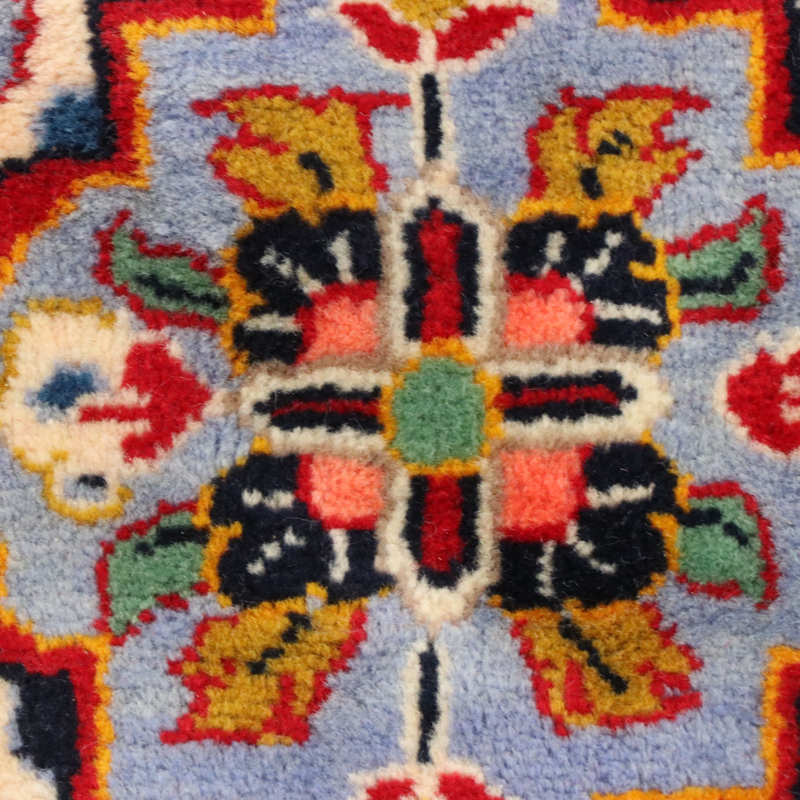 7'8 x 12' Hand-Knotted Persian Kashan Area Rug