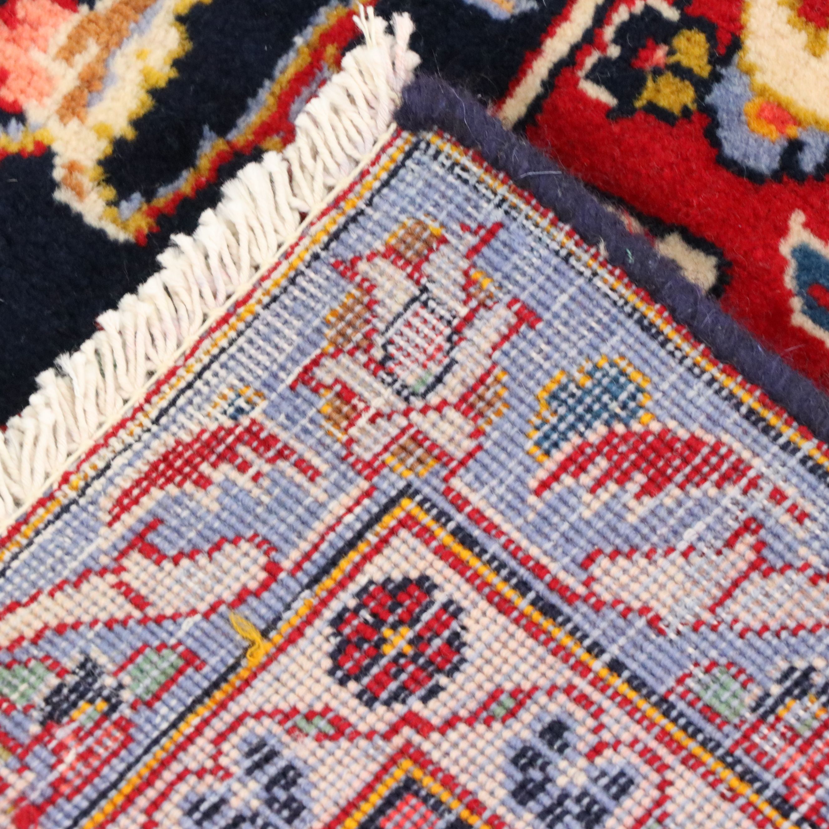 7'8 x 12' Hand-Knotted Persian Kashan Area Rug