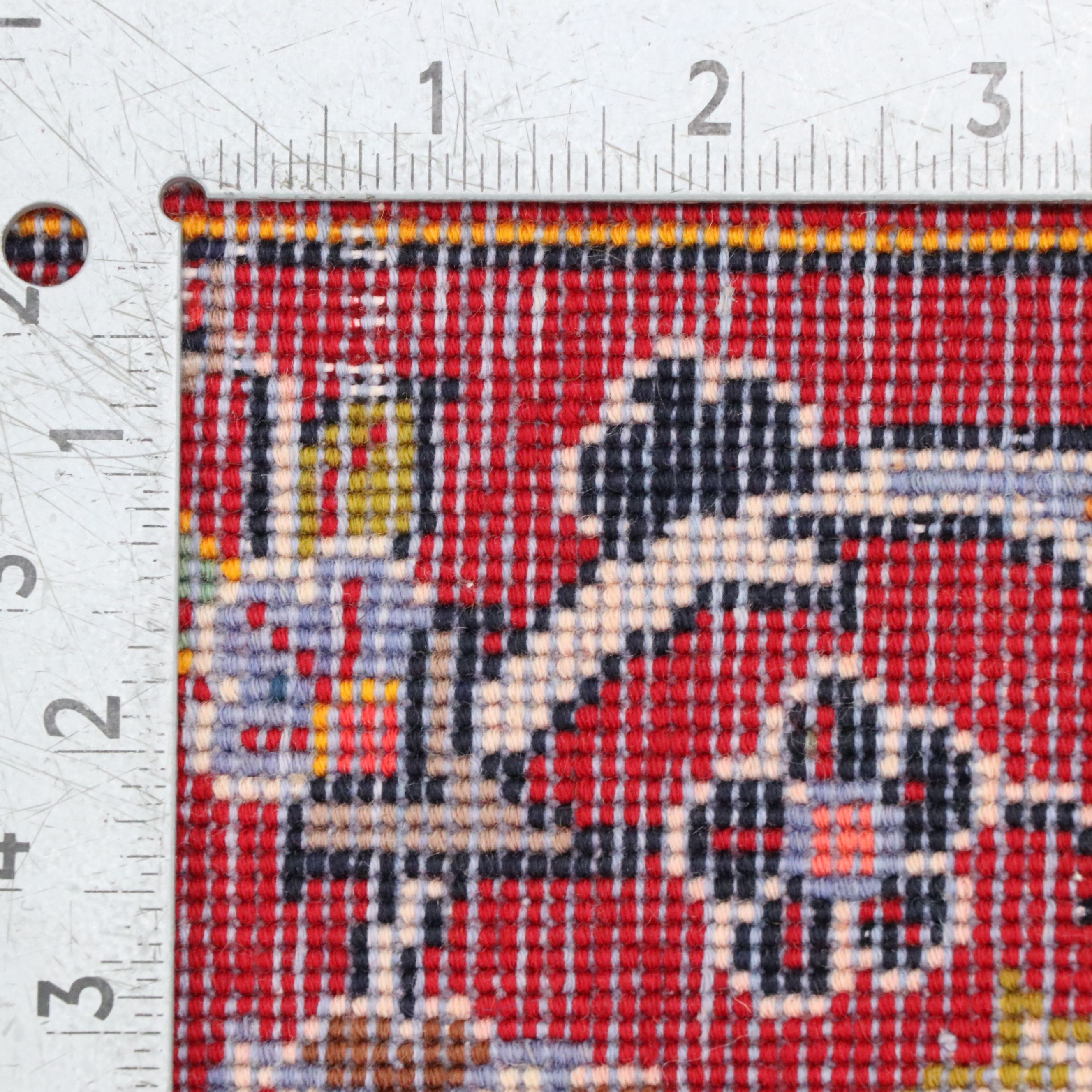 7'8 x 12' Hand-Knotted Persian Kashan Area Rug