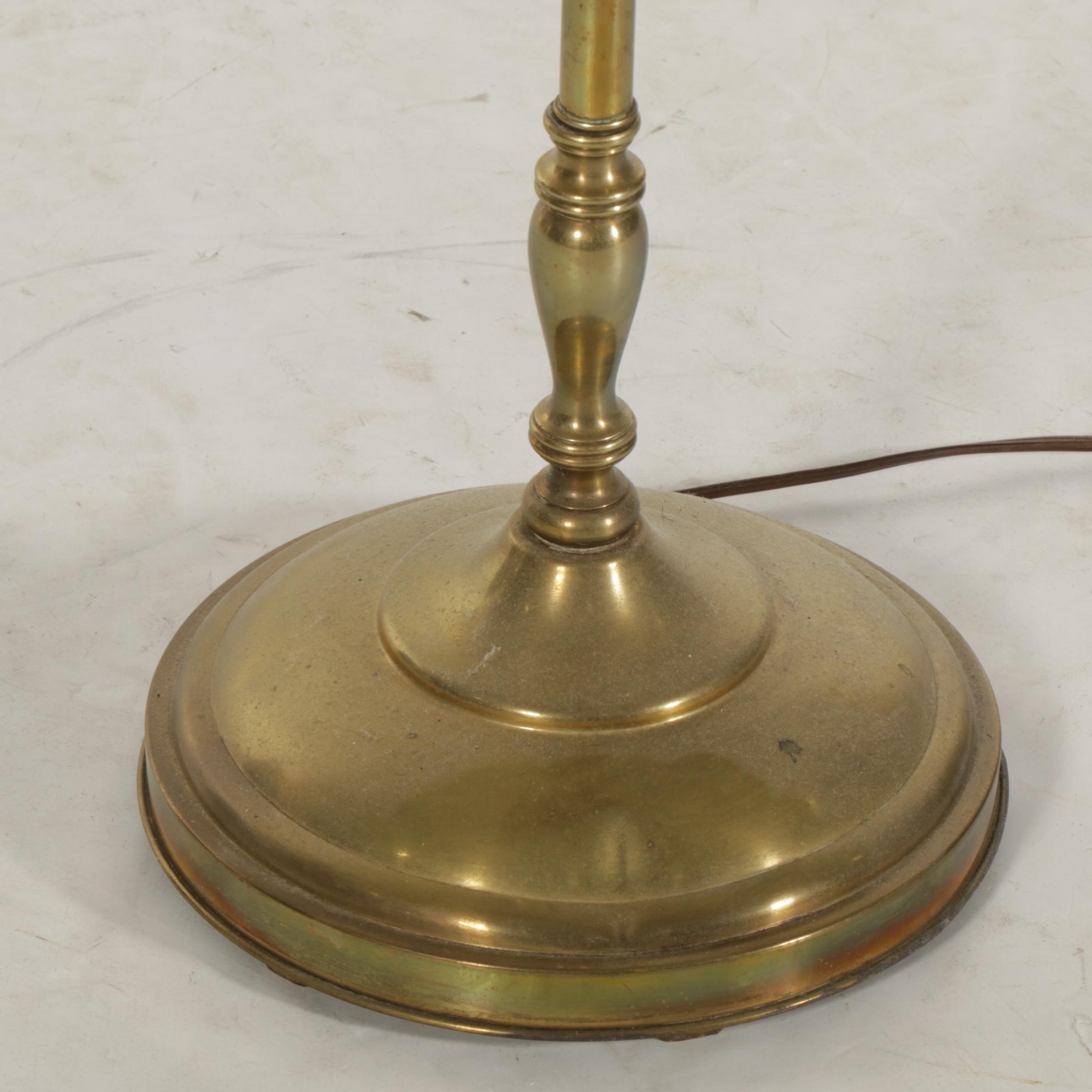 Oil Lamp Style Floor Lamp with Hurricane Globe
