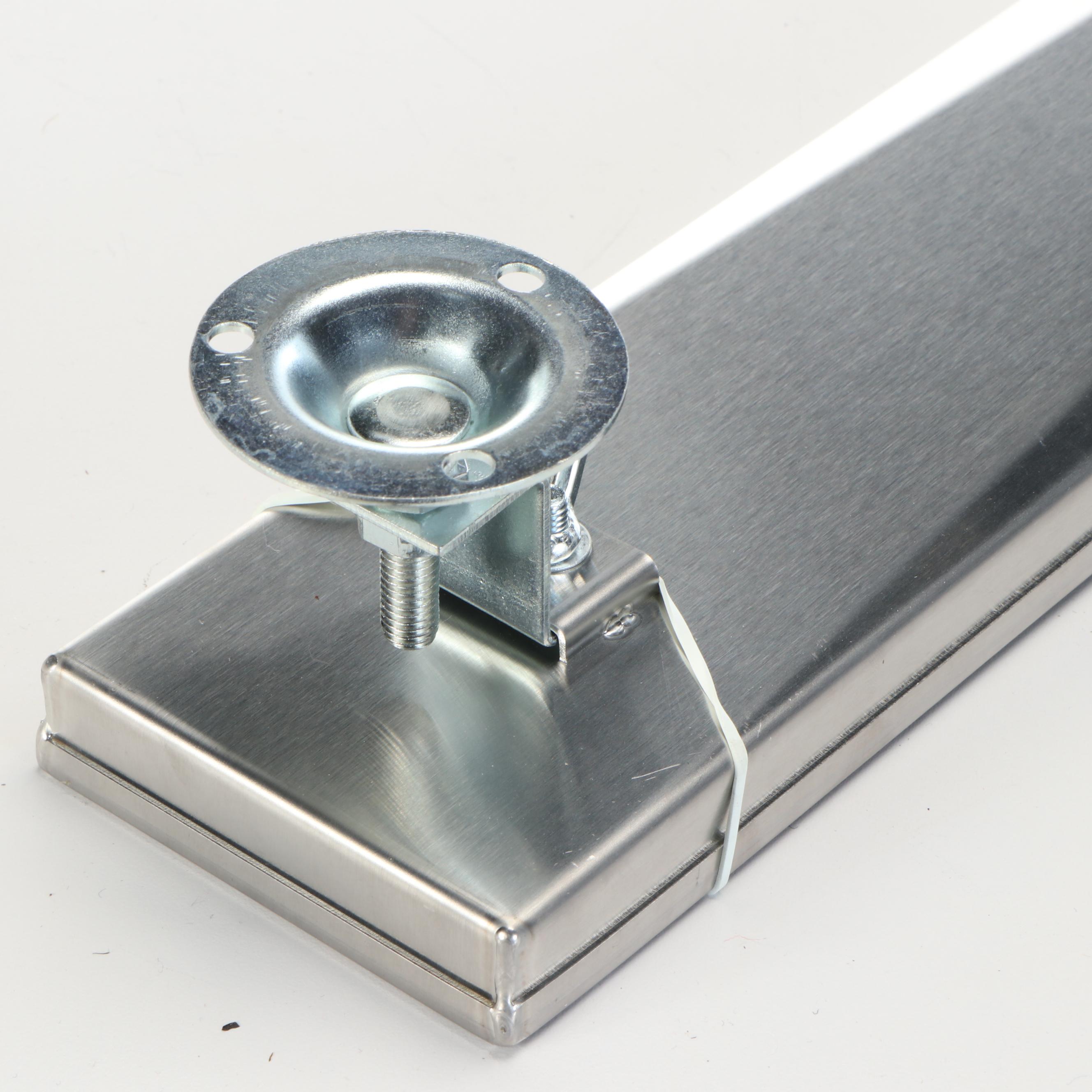 48" Outdoor Linear Shower Drain in Brushed Stainless Steel, Pair