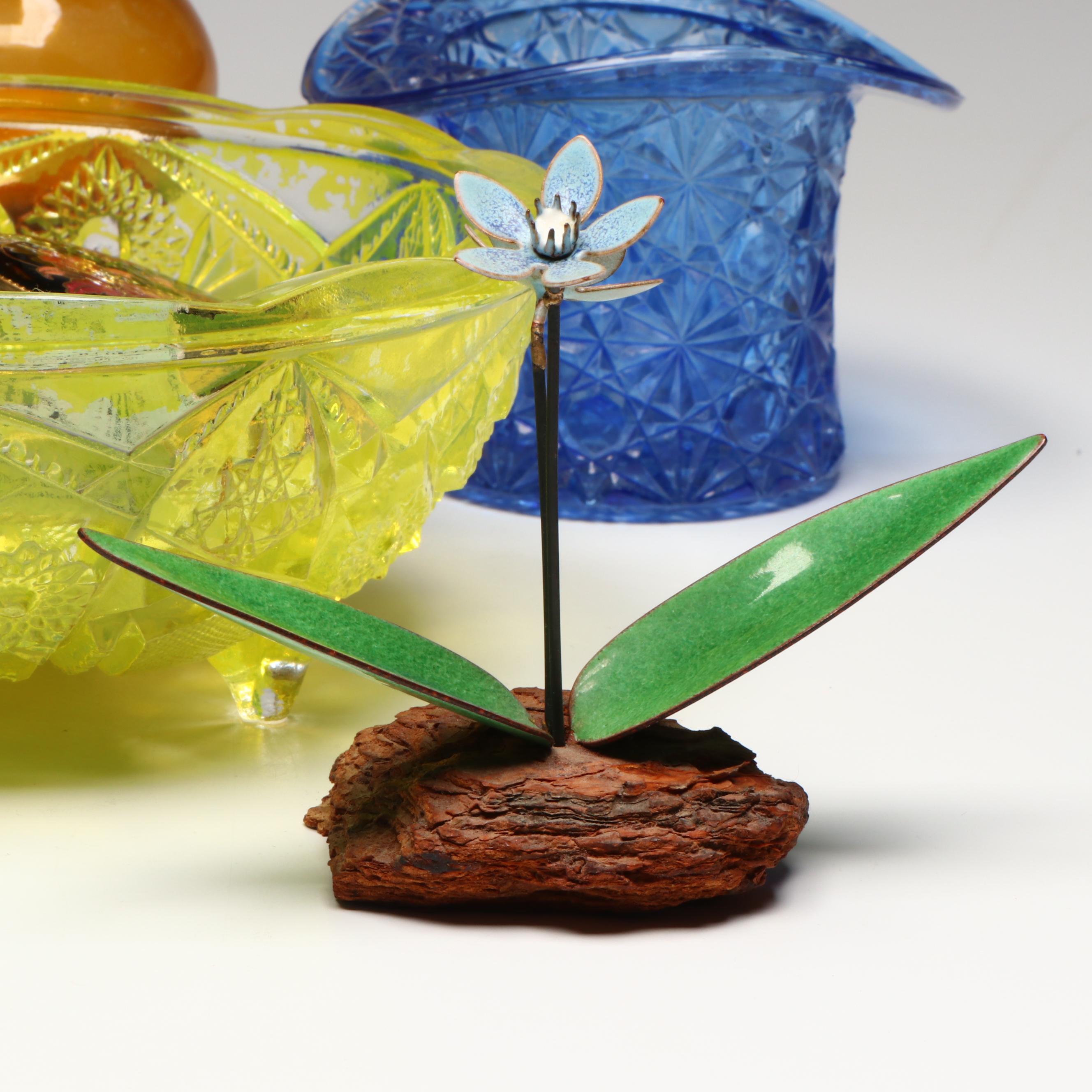 Napcoware Amber Glass Bud Vase and More