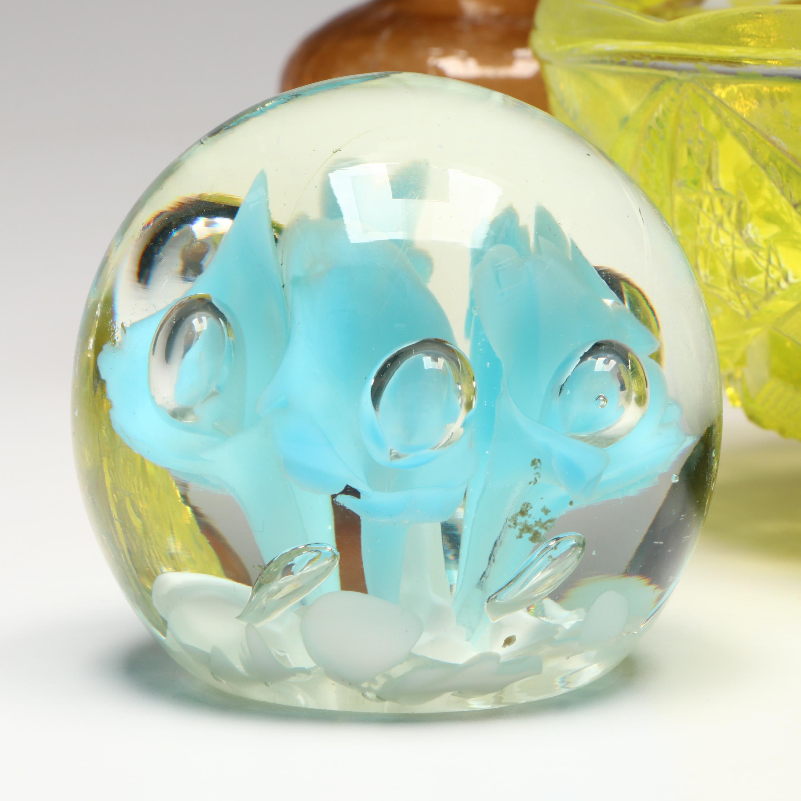 Napcoware Amber Glass Bud Vase and More