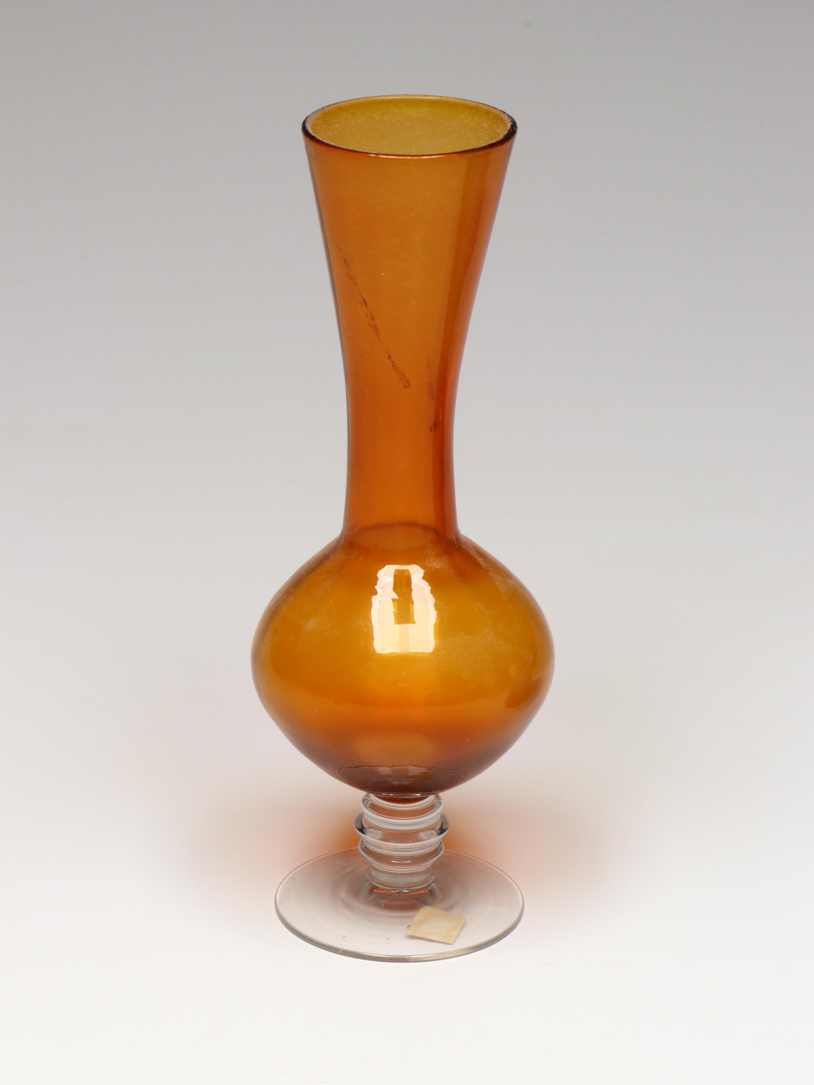 Napcoware Amber Glass Bud Vase and More