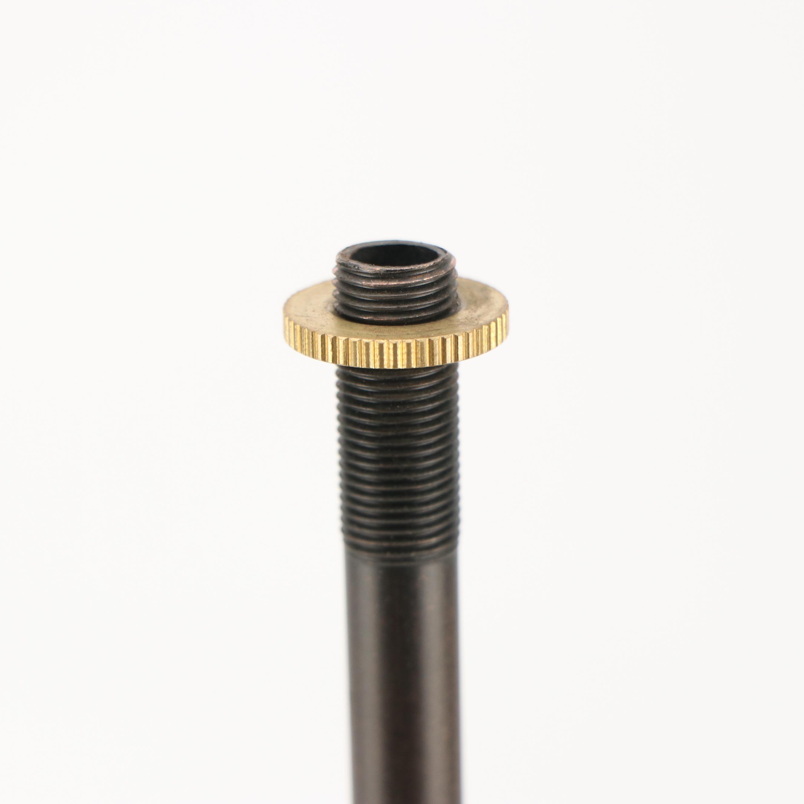 Bronzed Metal and Spotted Amber Glass Dragonfly Lamp, Van Erp Style Mica Shade