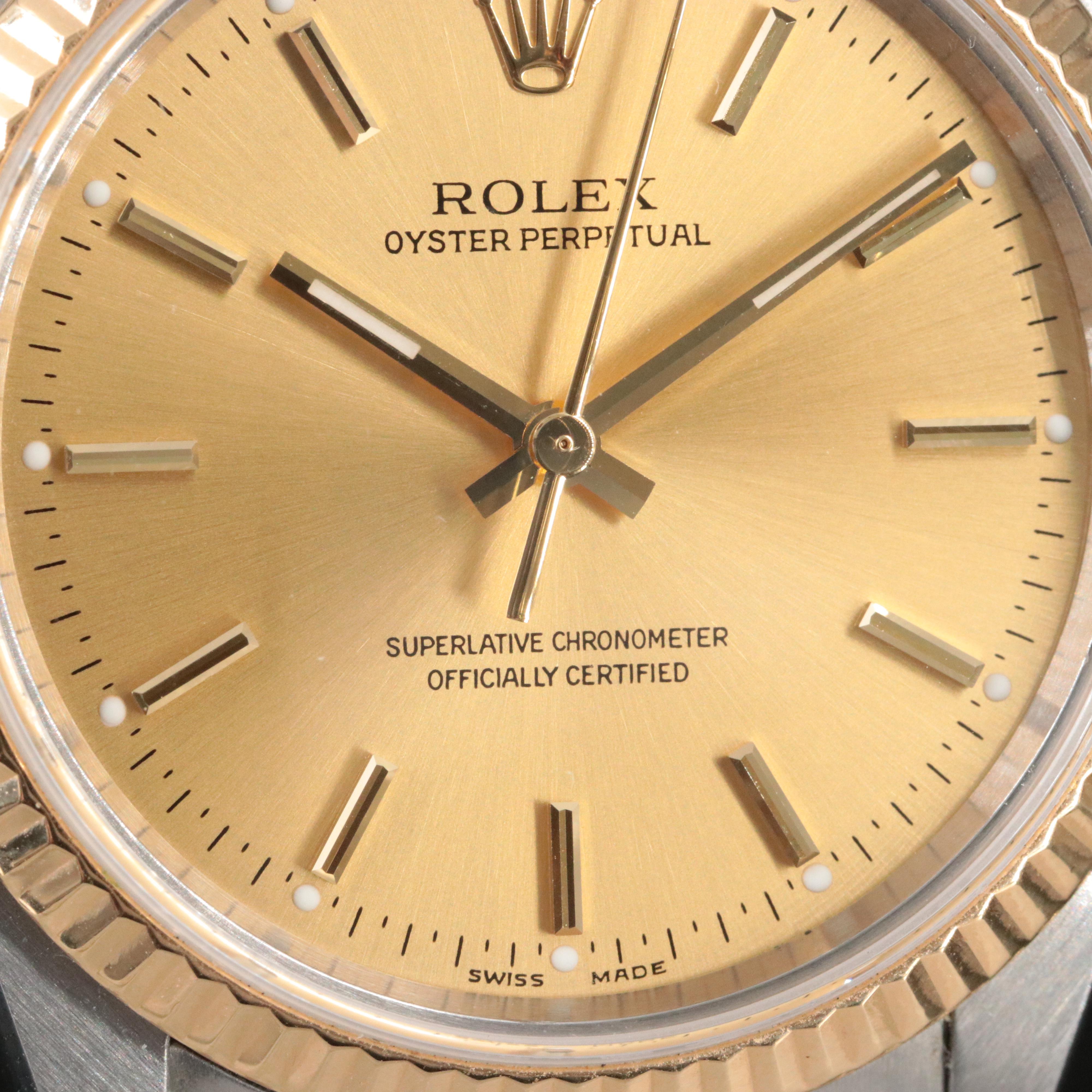 2005 Rolex Oyster Perptual Two-Tone Model 14233 M Watch