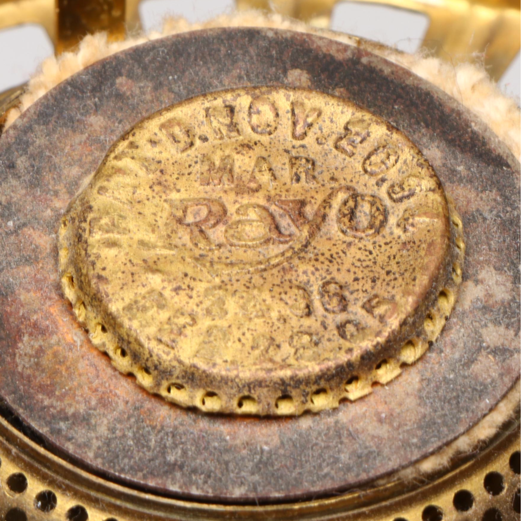 Rayo "The Victor" Brass Oil Banquet Lamp & Hand-Painted Globe, 19th C