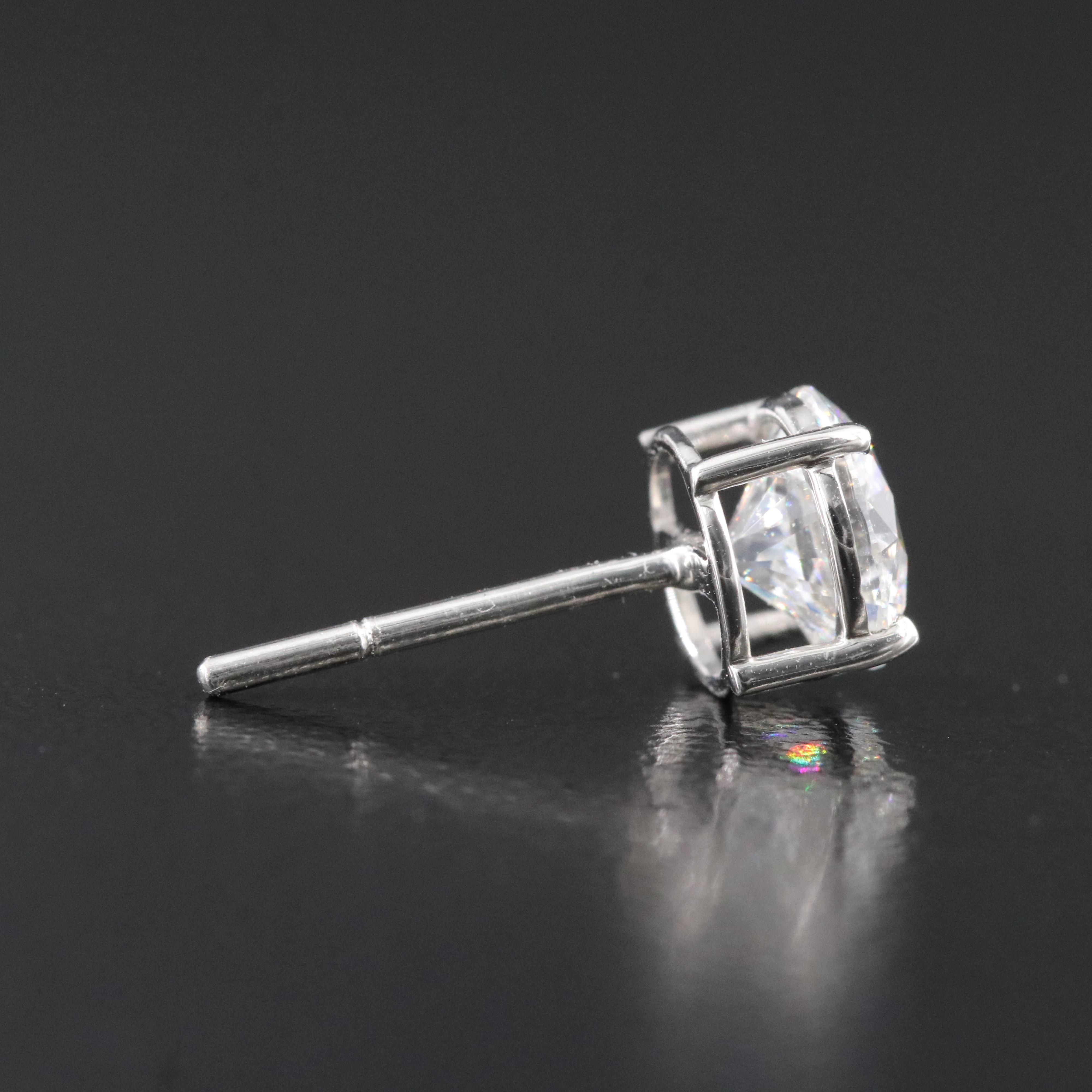 Platinum 2.23 CTW Lab Grown Diamond Stud Earrings with IGI Reports