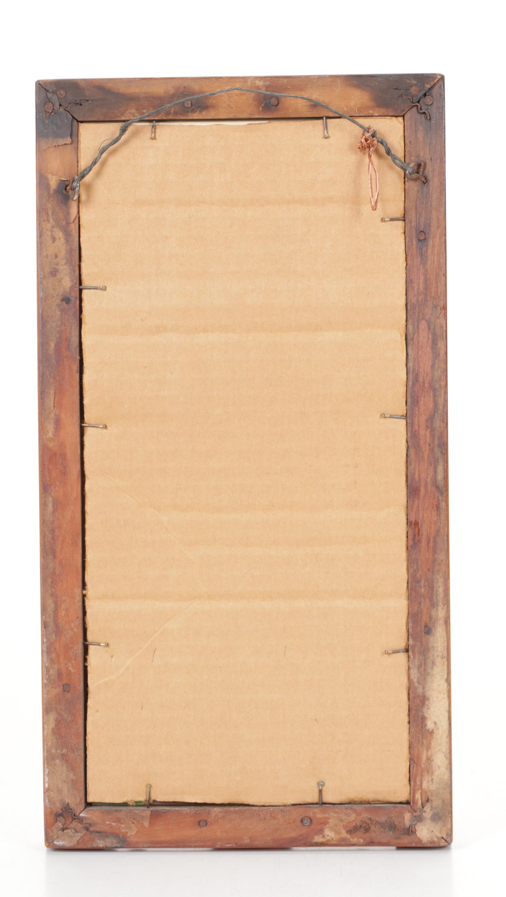 Wall Mirror with Charles H. Overly Illustration & Keepsake Box