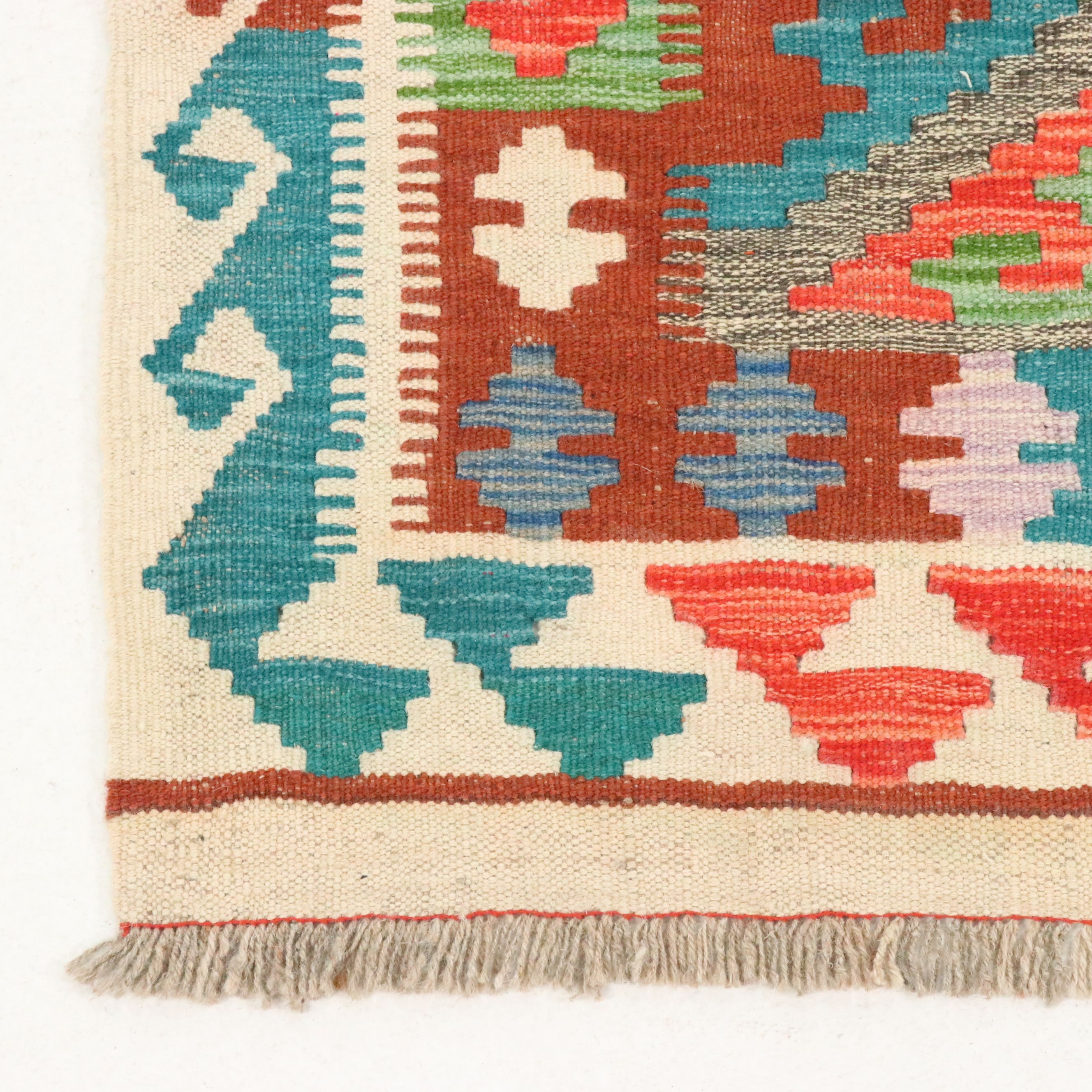 5'6 x 8'3 Handwoven Pakistani Kilim Area Rug