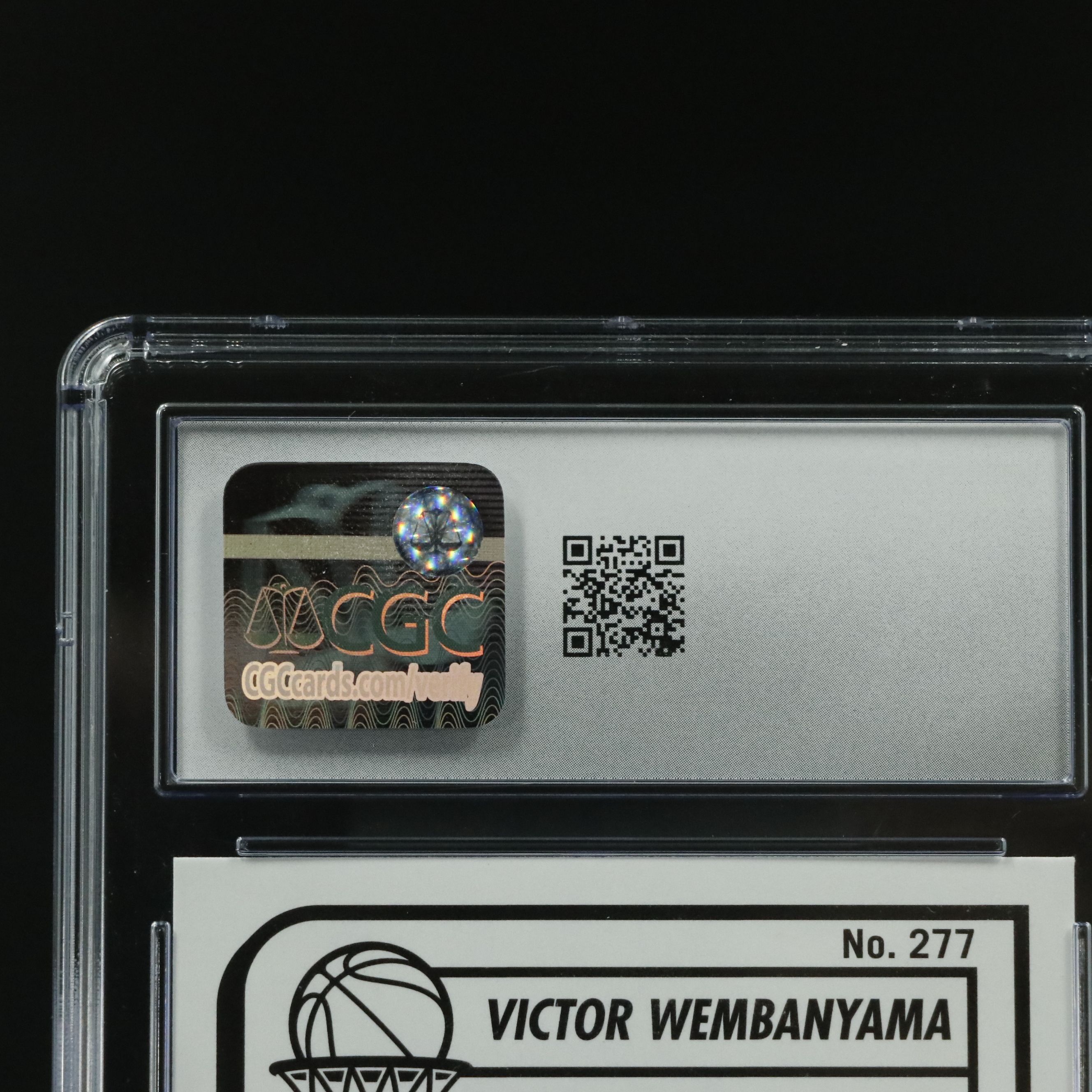 2023 Panini Hoops Victor Wembanyama Rookie Basketball Card Graded CGC 10