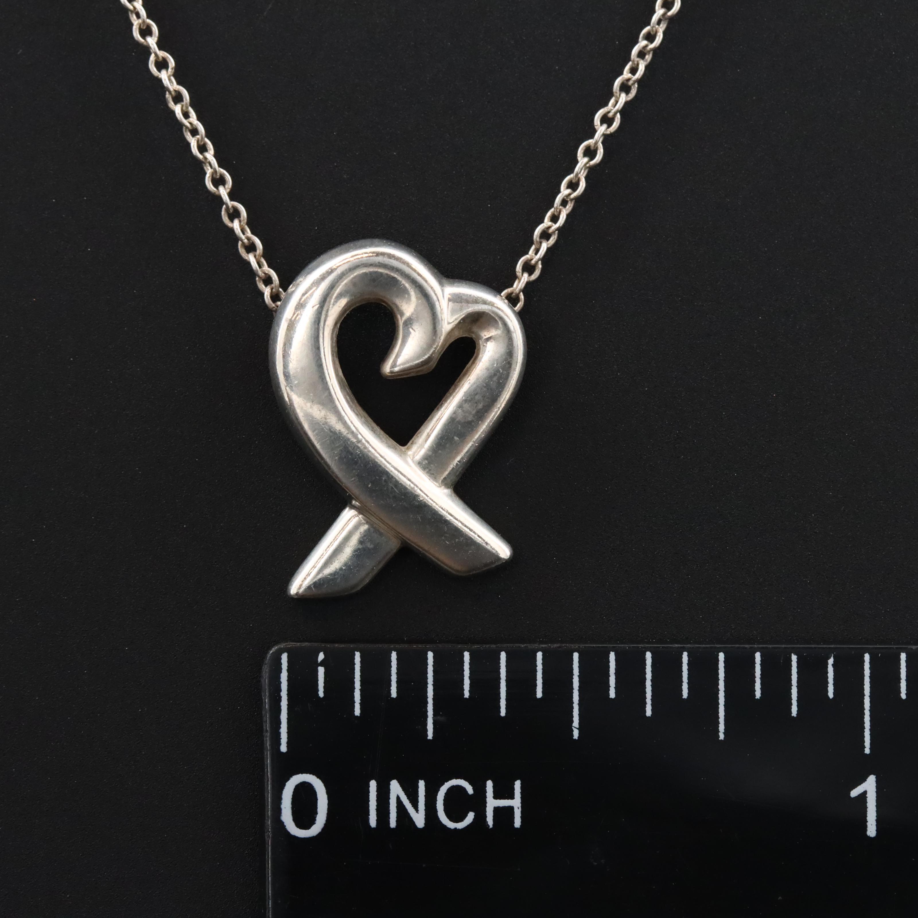 Paloma Picasso for Tiffany & Co. Loving Heart Sterling Necklace