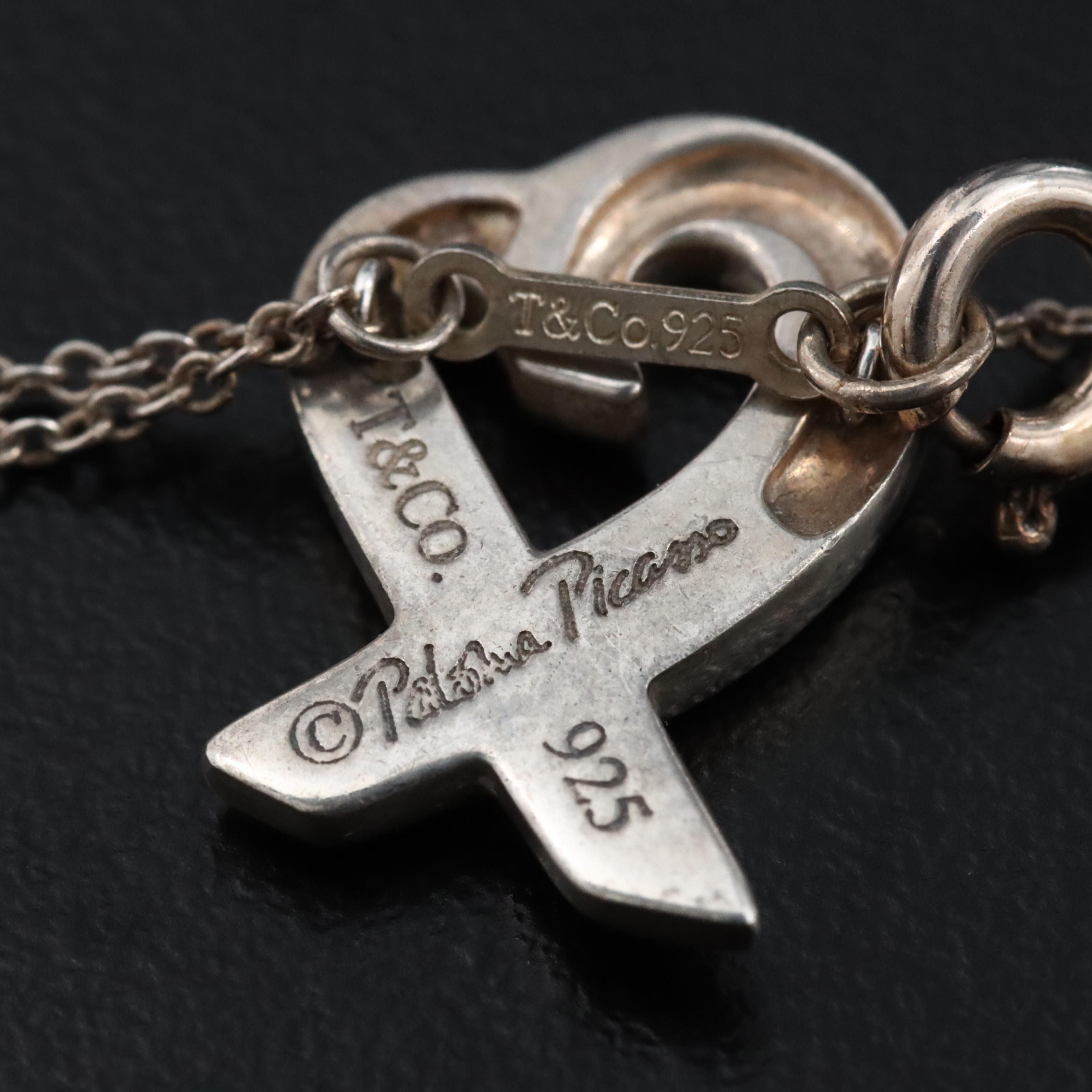 Paloma Picasso for Tiffany & Co. Loving Heart Sterling Necklace