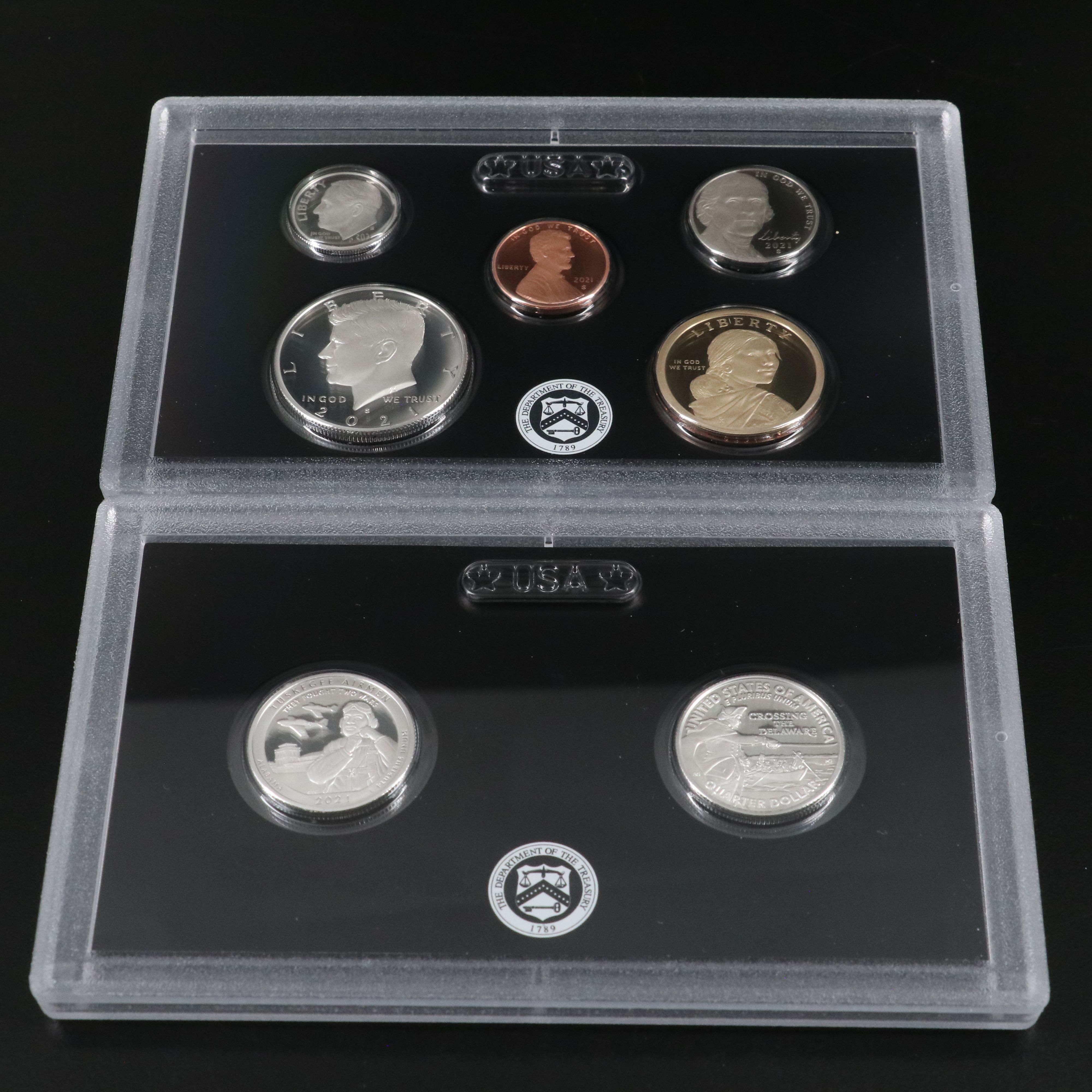 Two United States Modern Silver Proof Sets: 2019-S and 2021-S